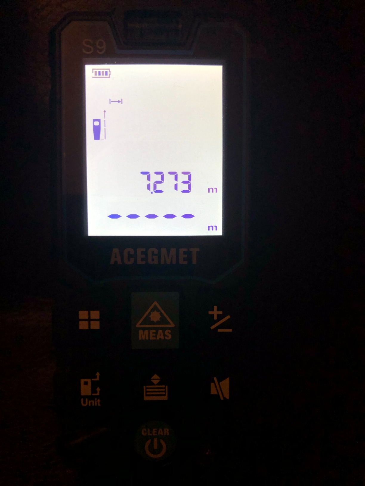 ACEGMET S9 229ft/70m Laser Measuring Tool, LCD Backlit Display customer photo 1