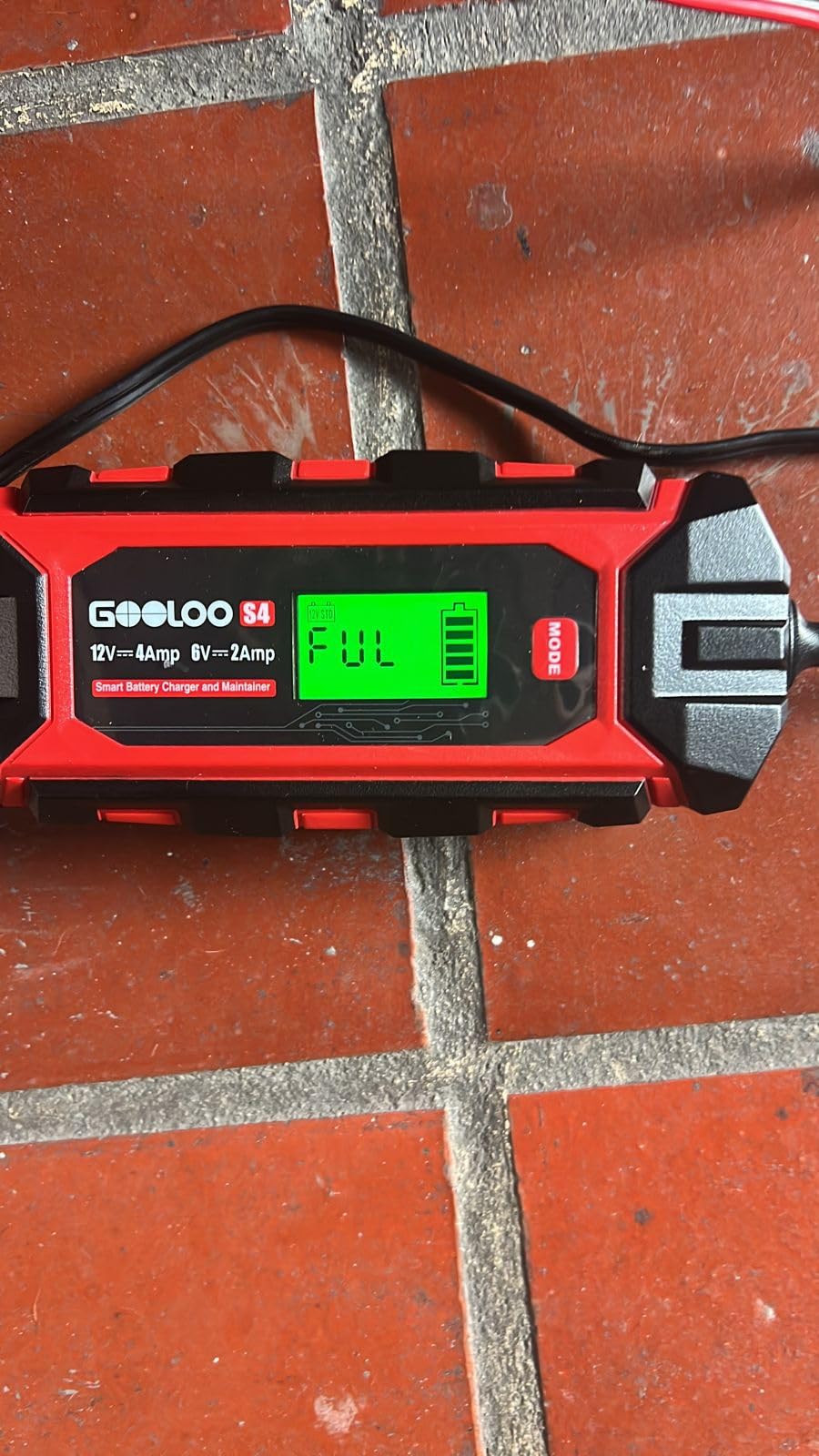 GOOLOO S4 4A Car Battery Charger, 6V/12V Smart Trickle Charger Maintainer customer photo 1
