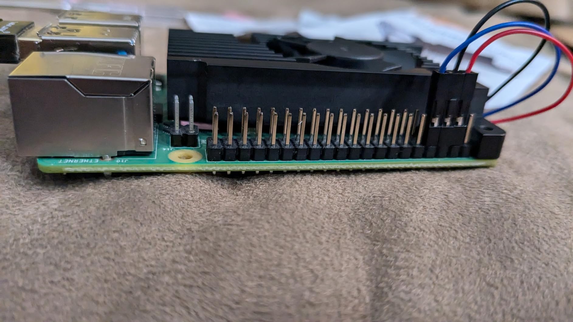 GeeekPi Aluminum Heatsink with PWM Controllable Fan for Raspberry Pi 4, Pi 4 Armor Lite Heatsink with PWM Speed Control Fan for Raspberry Pi 4 Model B customer photo 2
