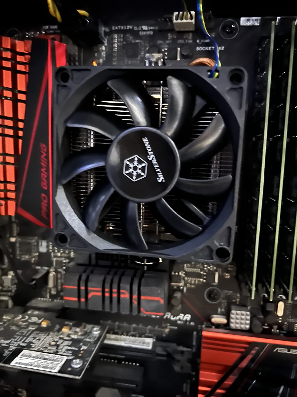 Silverstone KR01 Low Profile 95W AMD Socket AM2/AM3/AM4/FM1/FM2 CPU Cooler Only 54mm Tall Cooling, SST-KR01 customer photo 1