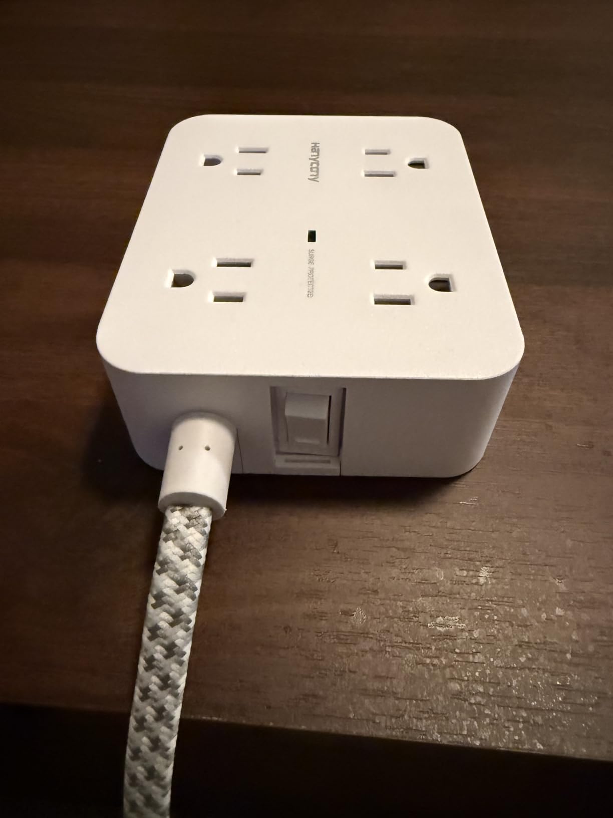 HANYCONY Surge Protector Power Strip, 1080J, 5 Ft Braided Extension Cord customer photo 1