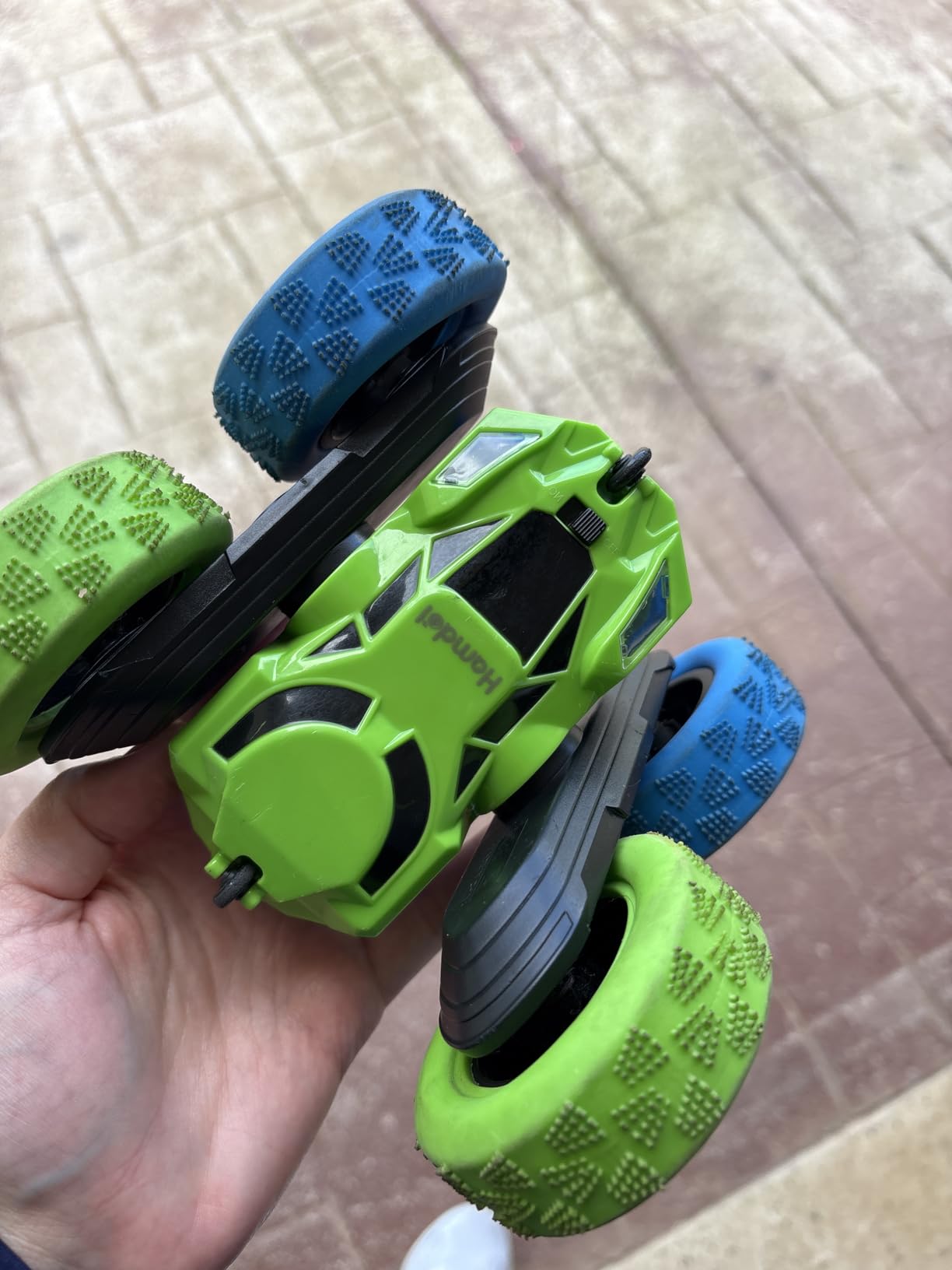 Hamdol Remote Control Car for Kids, 360° Rotating Double-Sided RC Car with LED Headlights, 4WD 2.4GHz Electric Rechargeable Toy Vehicle for Boys and Girls, Perfect Birthday customer photo 2