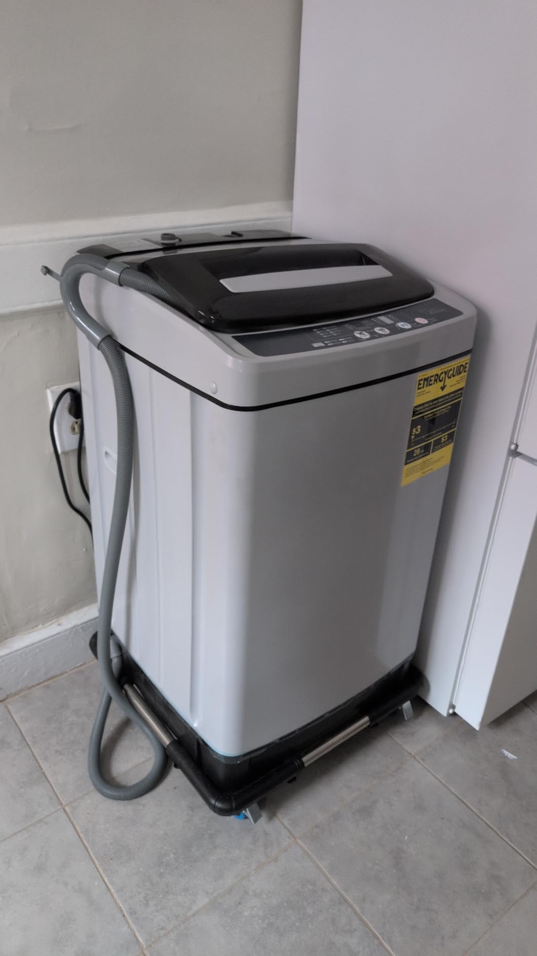 Giantex Full Automatic Washing Machine, 2 in 1 Portable Laundry Washer 1.5Cu.Ft 11lbs Capacity Washer and Spinner Combo 8 Programs 10 Water Levels Energy Saving Top Load Washer for Apartment Dorm customer photo 2