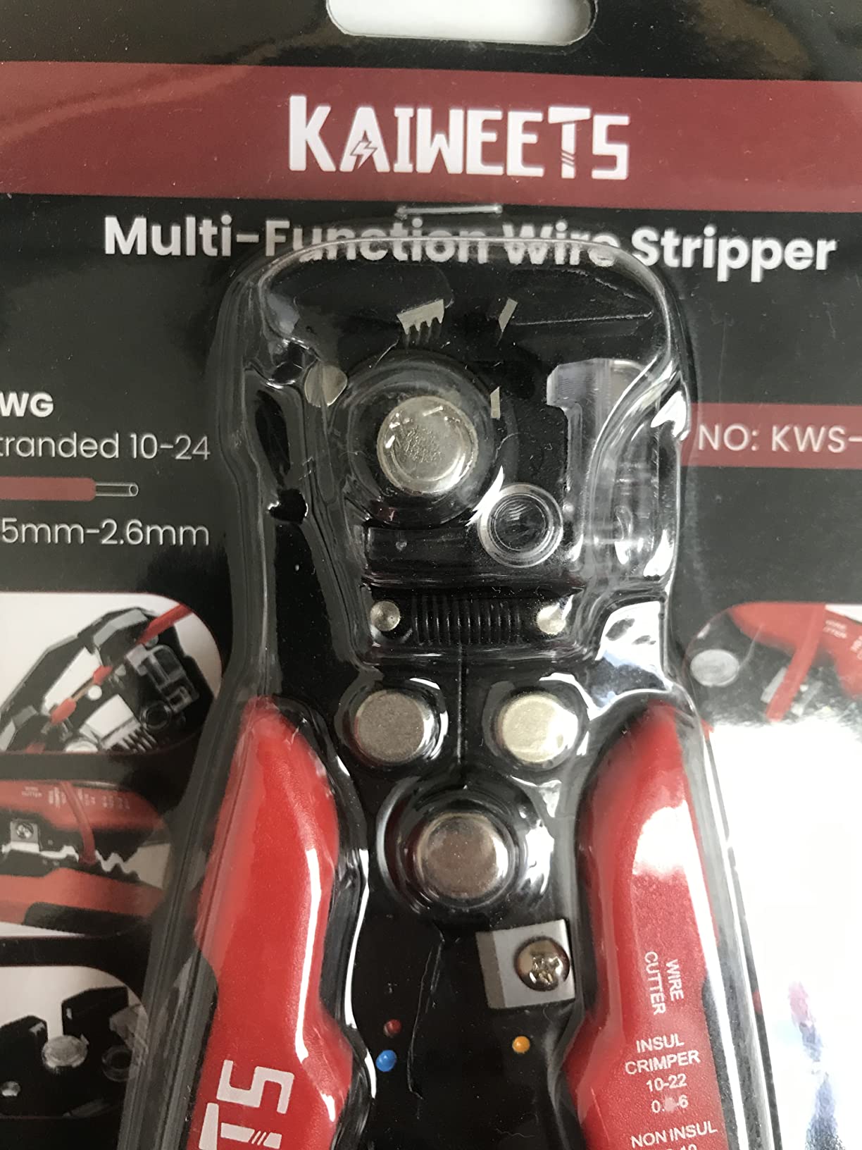 KAIWEETS Self Adjusting Wire Stripper - 3 in 1 Heavy Duty Automatic Wire Stripping Tool | 10-24 AWG Wire Cutter for Electrical Cable Cutting, Crimping Tool customer photo 2