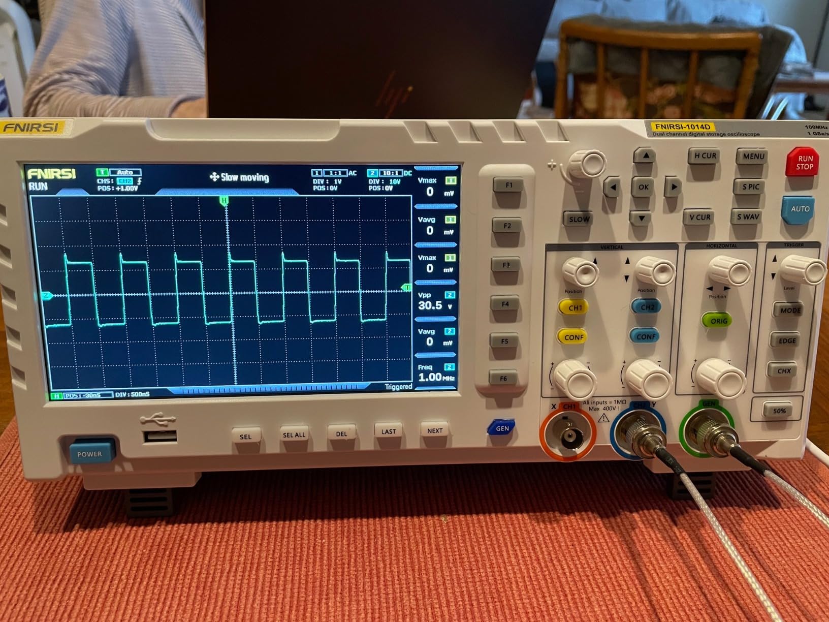 FNIRSI 1014D 100MHz Digital Oscilloscope, 2 Channel Oscilloscope 2-in-1 customer photo 1
