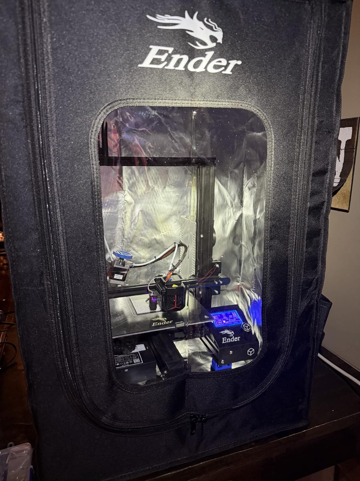 Creality 3D Printer Enclosure Fireproof and Dustproof Tent Constant Temperature Protective Cover Room for Creality Ender 3V2/Ender 3V2 Neo/Ender 3S1/Ender 3Pro/Ender 3 3D Printer customer photo 1