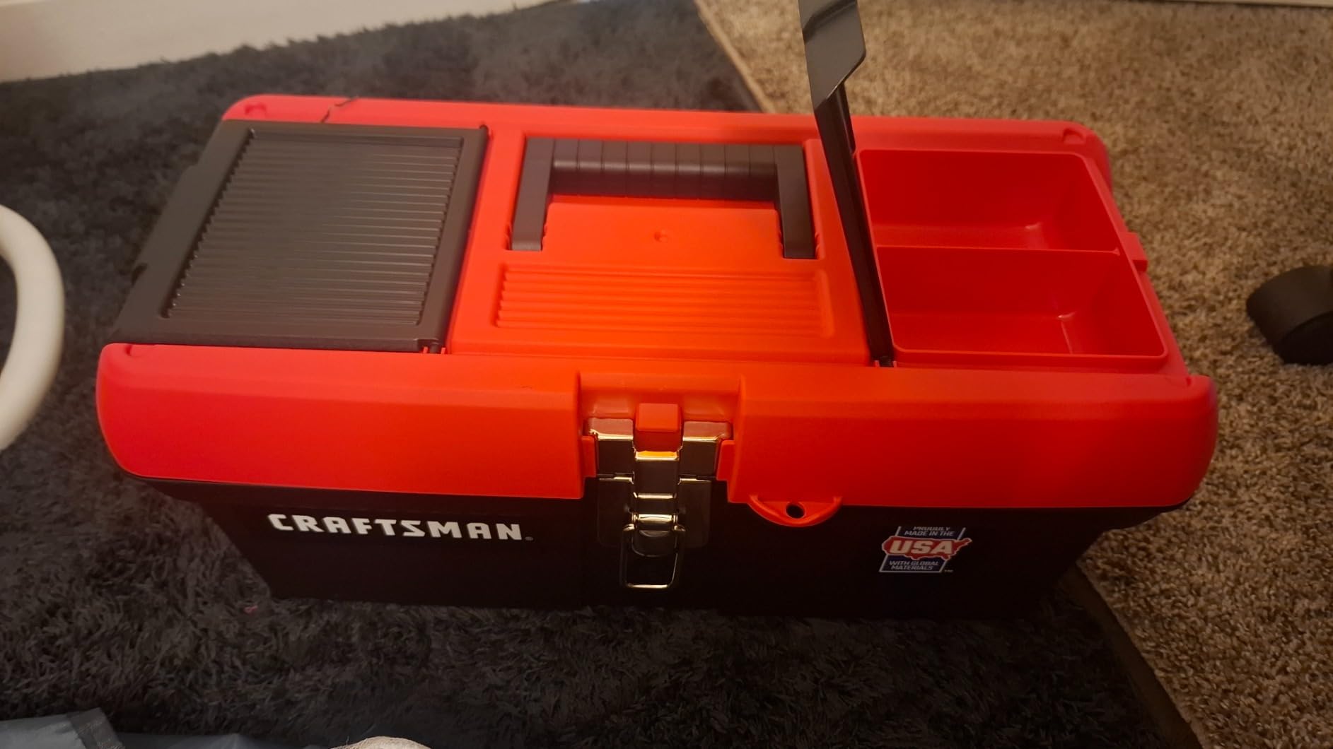 CRAFTSMAN Tool Box, Lockable, 16 in., Red/Black (CMST16901) customer photo 1