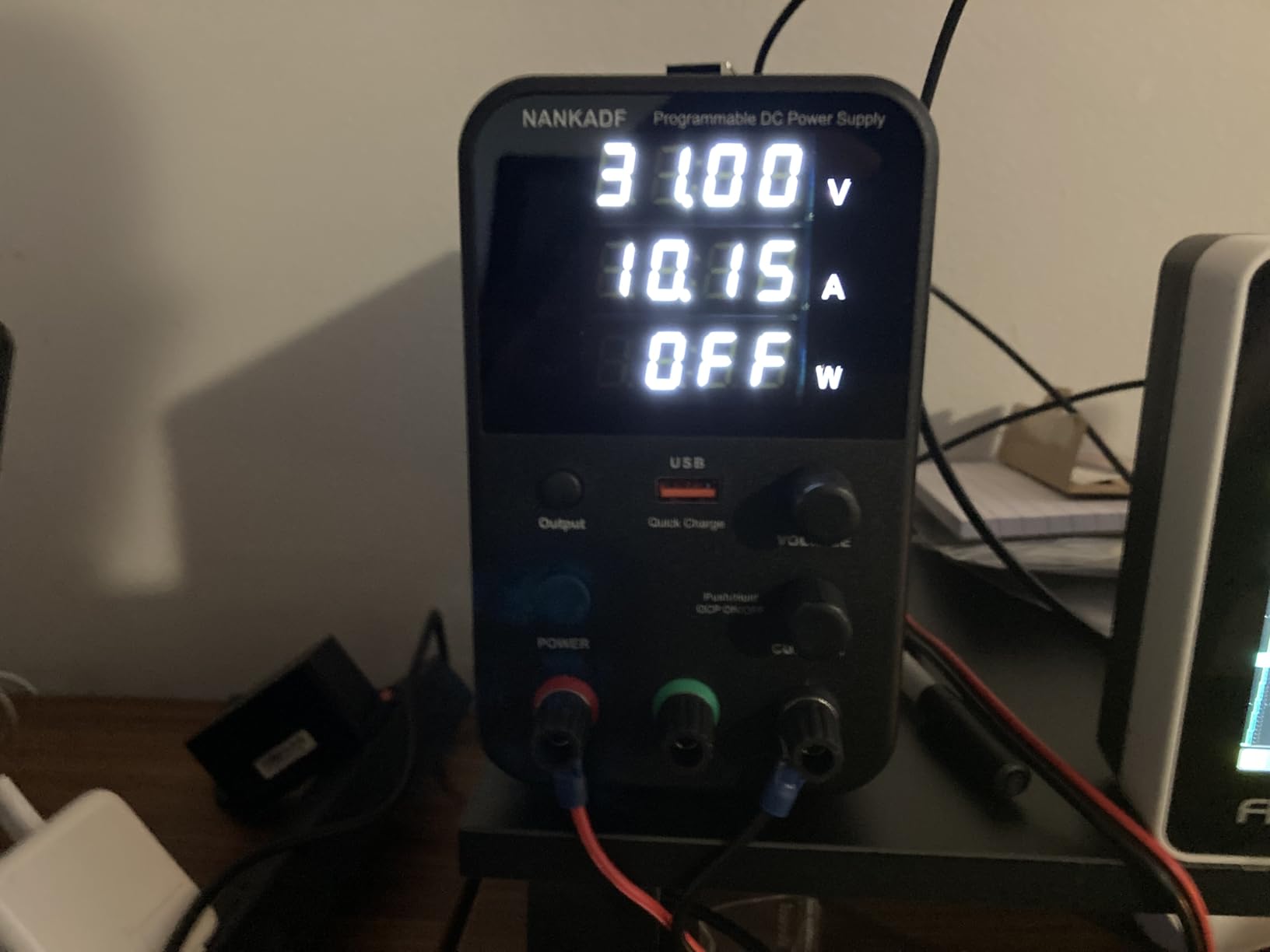 DC Power Supply Variable, Bench Power Supply with Encoder Adjustment Knob, Output Enable/Disable Button, Adjustable Power Supplies with USB Quick-Charge, Short Circuit Alam (30V 10A Black) customer photo 2