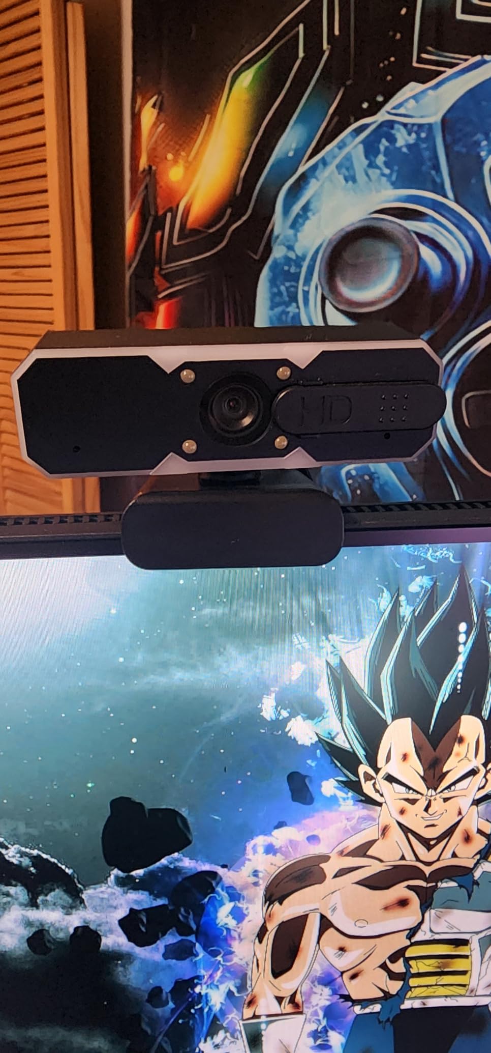 NBPOWER 1080P 60FPS Streaming Camera Webcam with Microphone and Fill RGB Light,Autofocus,Work with Laptop/Desktop Computer/Winsdows/Mac OS/PC Computer for Camera customer photo 1