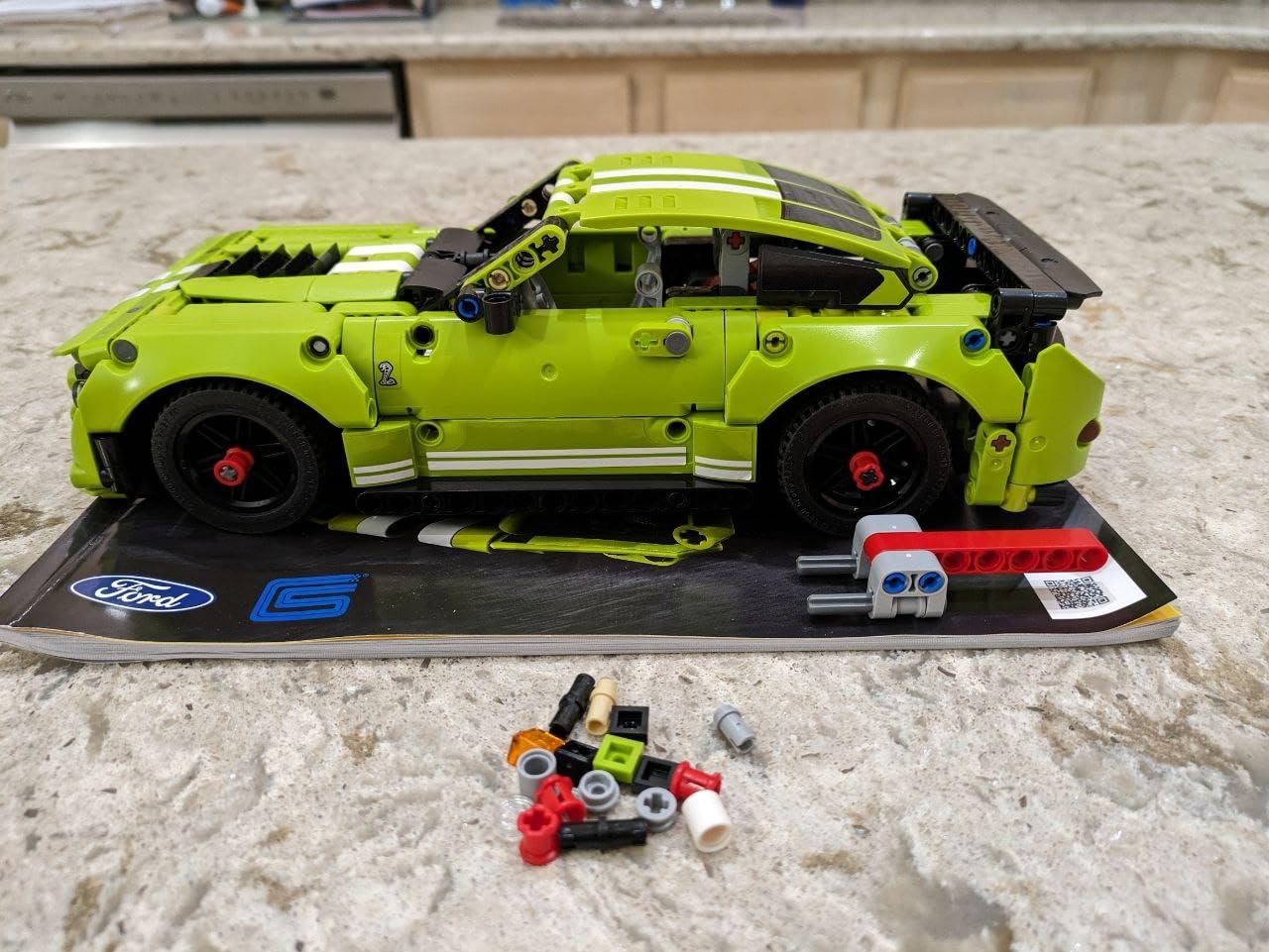 LEGO Technic Ford Mustang Shelby GT500 Toy Car - Building Toy for Boys & Girls, Ages 9+ Years - Pull Back Car W/AR App for Pretend Play - Gift Ideas - 42138 customer photo 1