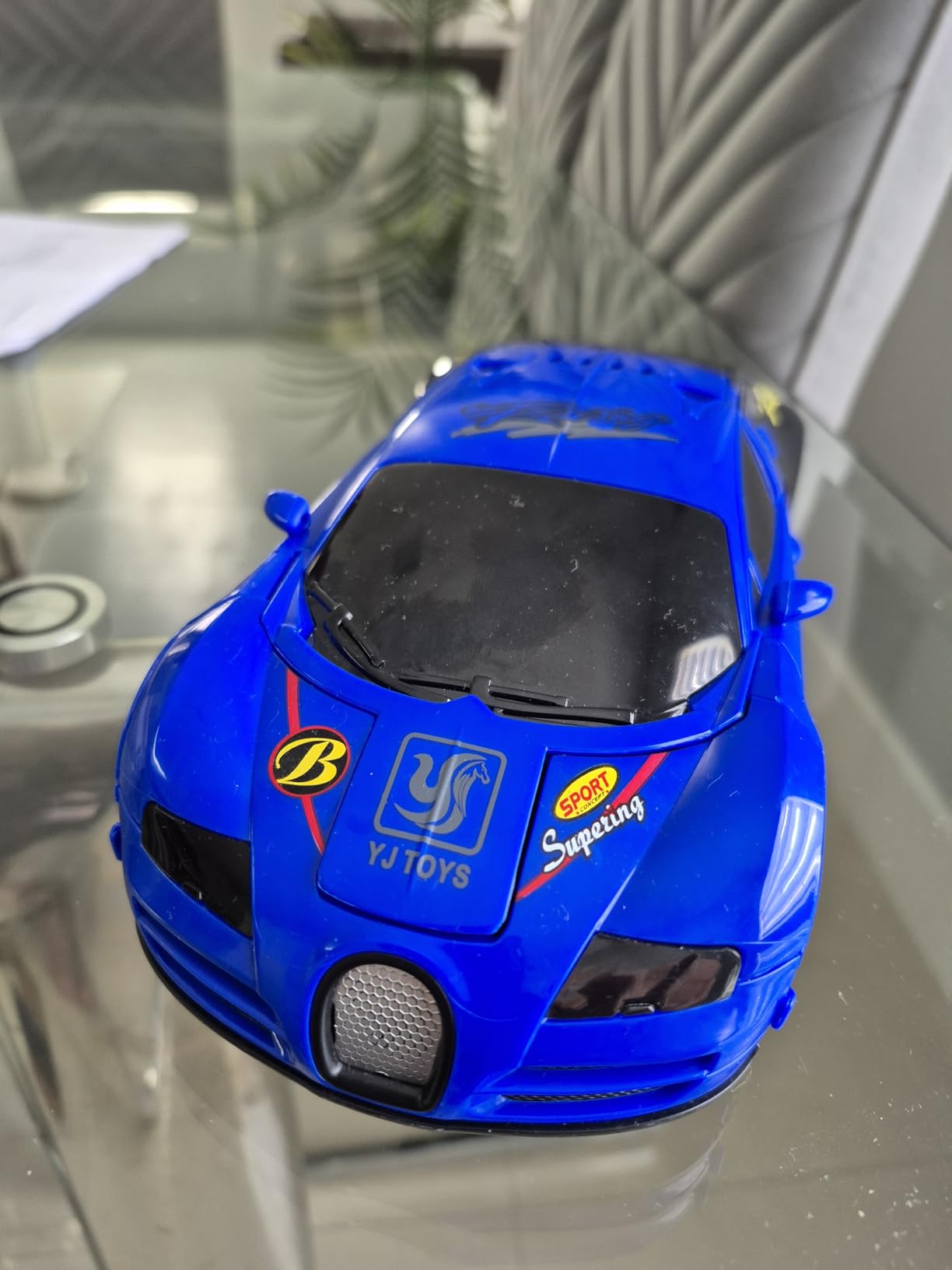 FDJ Remote Control Car - Transform Toys Car Robot, One Button Deformation to Robot with Flashing Light, 2.4Ghz 1:18 Scale Transforming Police Car Kids Toys with 360 Degree Rotating, Girls Boys Toys customer photo 2