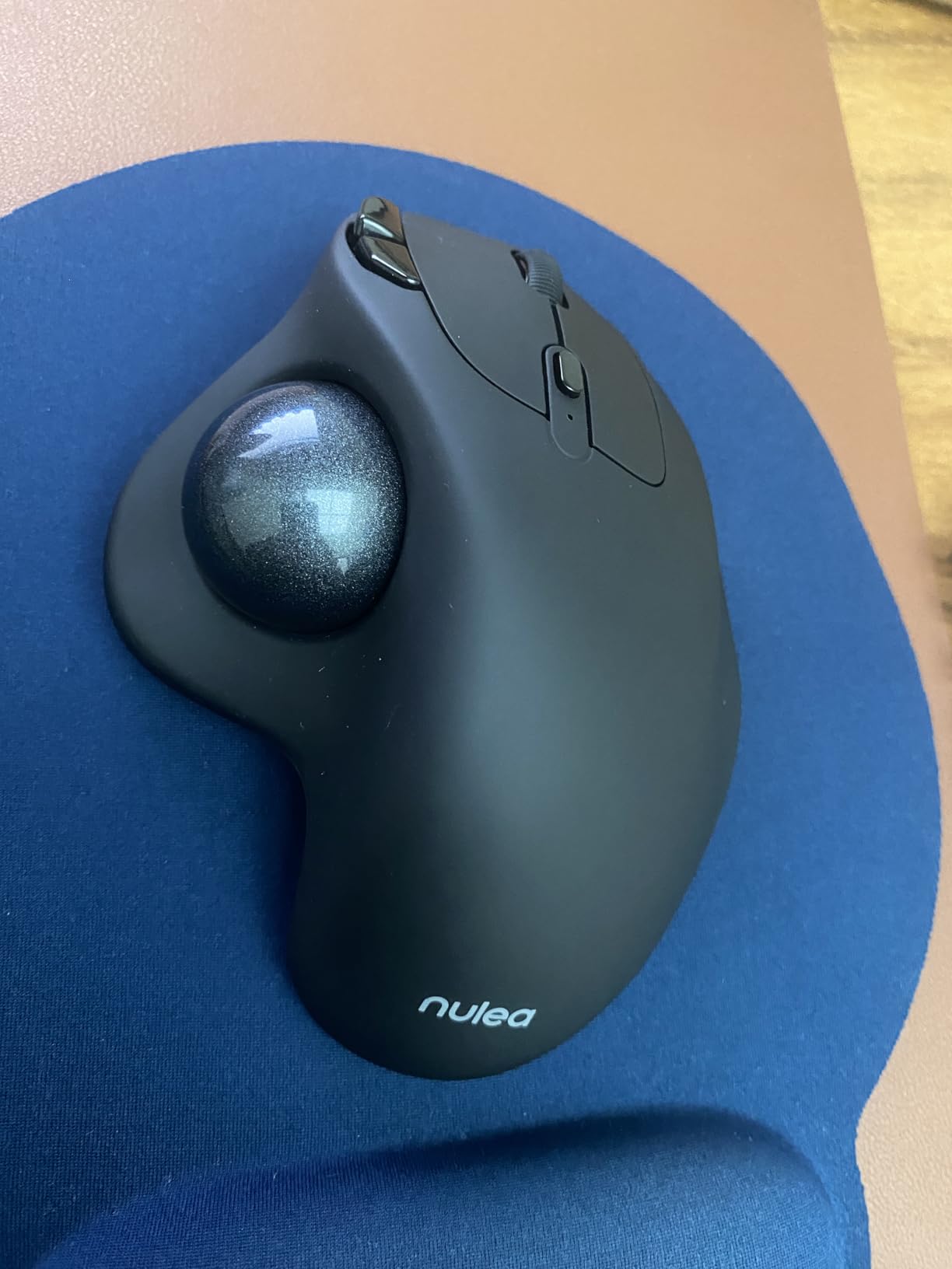 Nulea M501 Wireless Trackball Mouse Ergonomic Thumb Control,4 DPI Levels customer photo 2