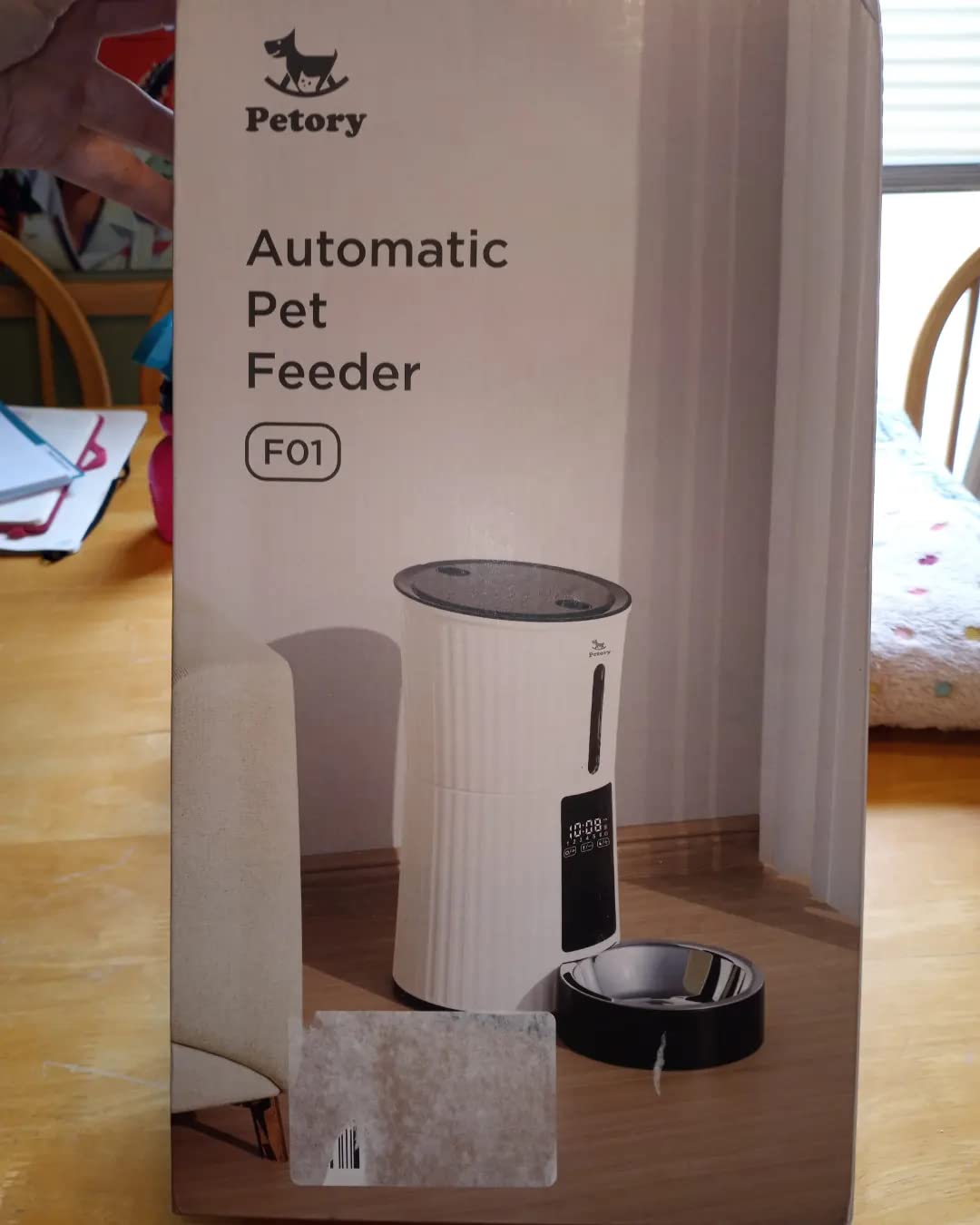 Petory Timed Automatic Cat Feeder - 4L Dry Food Dispenser for Cats and Dogs customer photo 1