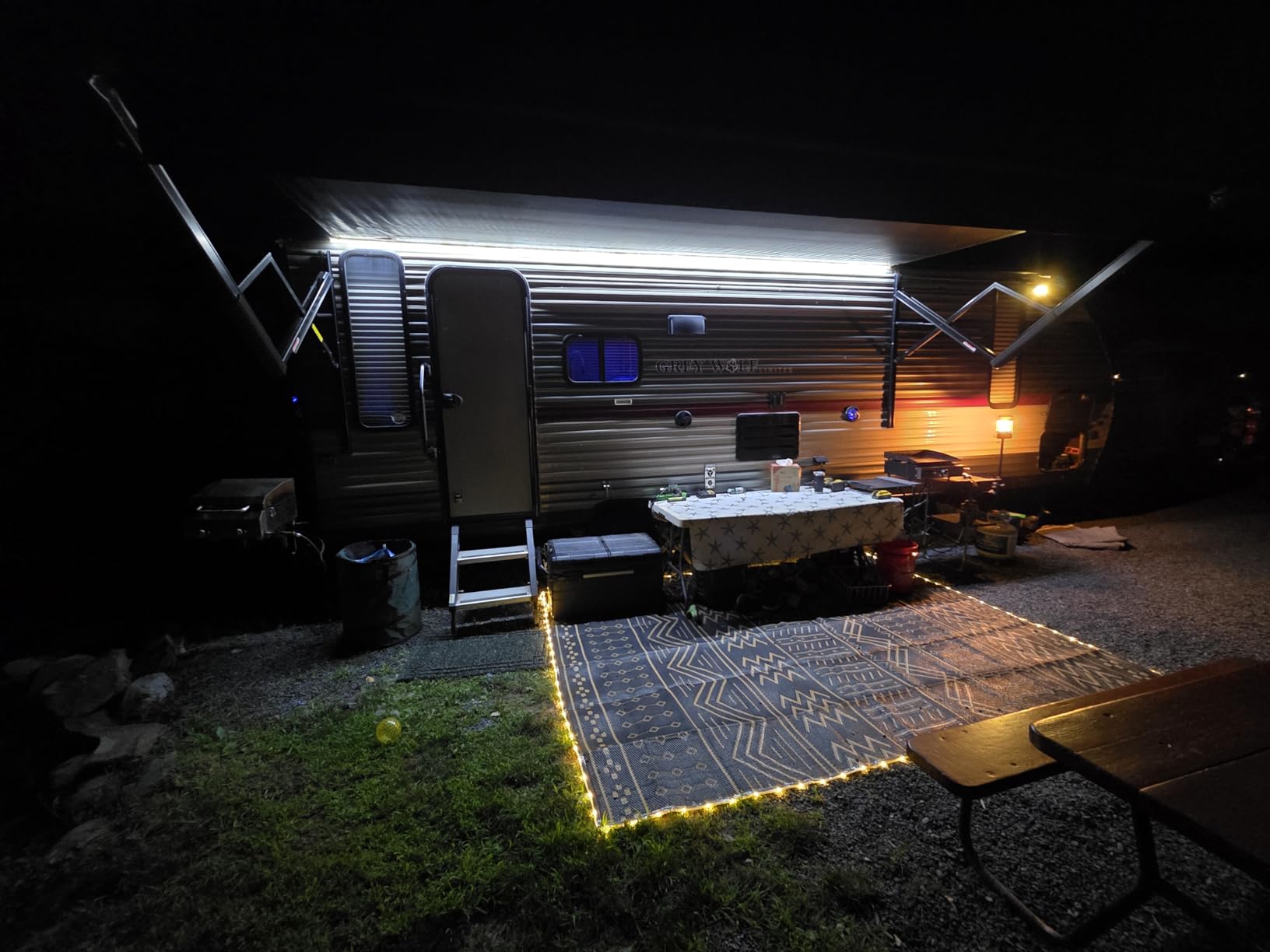 RV Awning Led Lights,12V 20FT White Camper Awning Lights customer photo 2