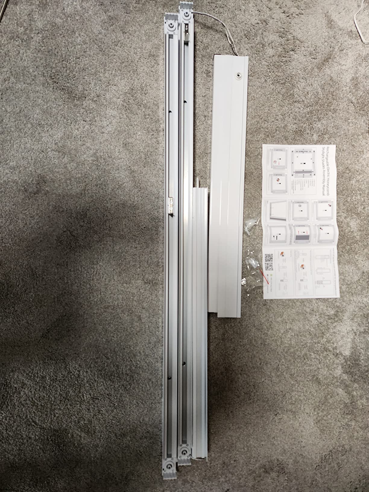 ZSHINE Motorized Blackout Skylight Cellular Shades (93021A Off White) customer photo 2