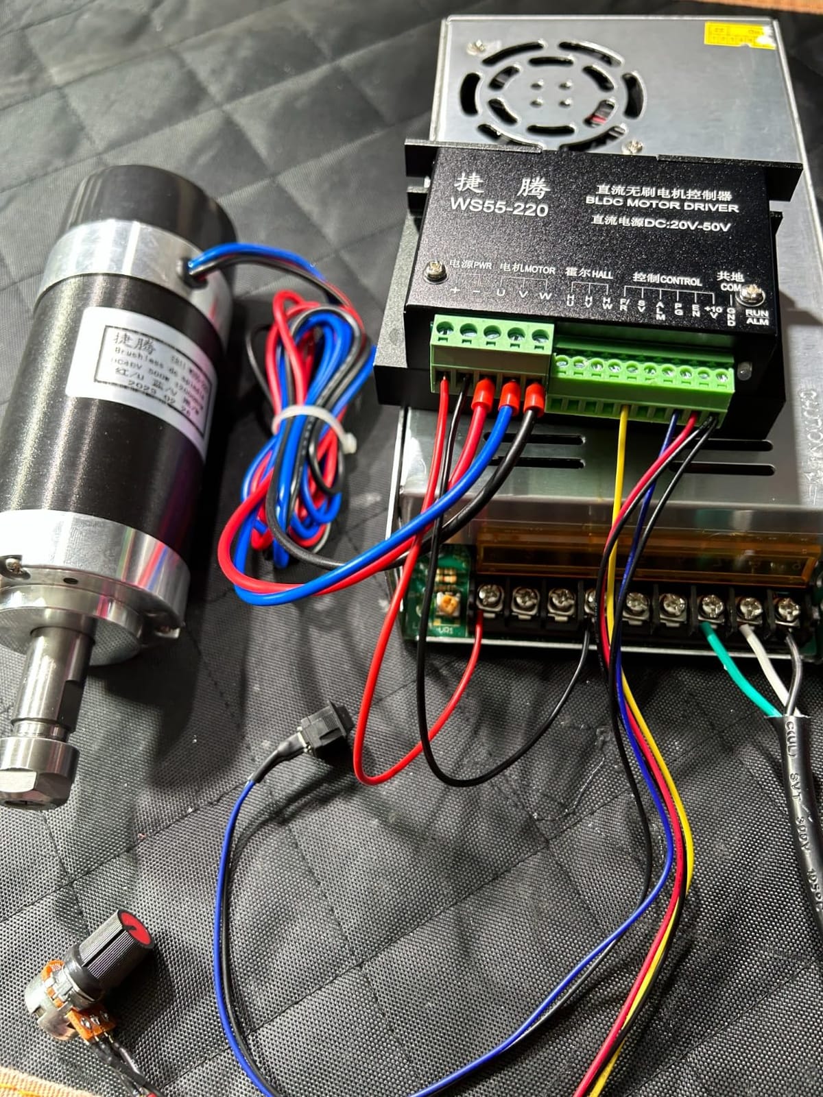 RATTMMOTOR 500W 48V DC Brushless Spindle Motor Kit ER11, 12000RPM customer photo 2