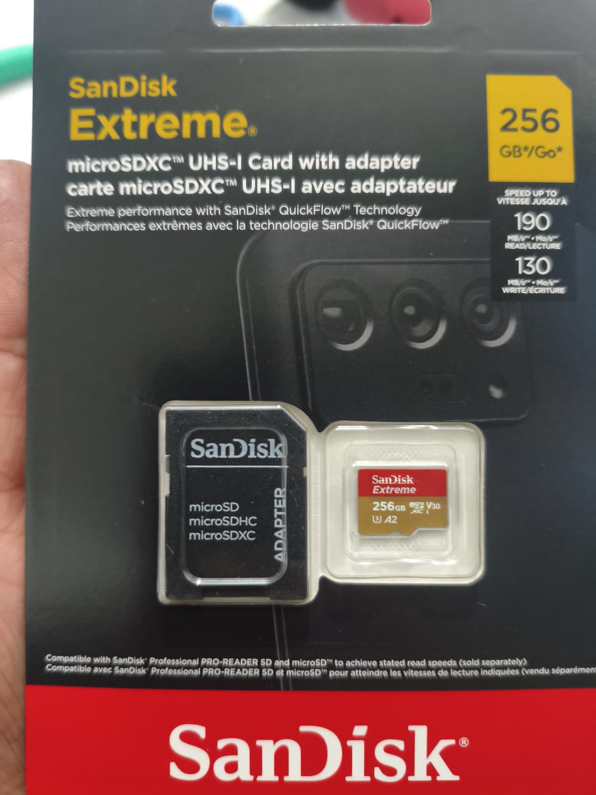 SANDISK 128GB Extreme microSD Card + Adapter, Up to 190MB/s Read Speeds customer photo 2