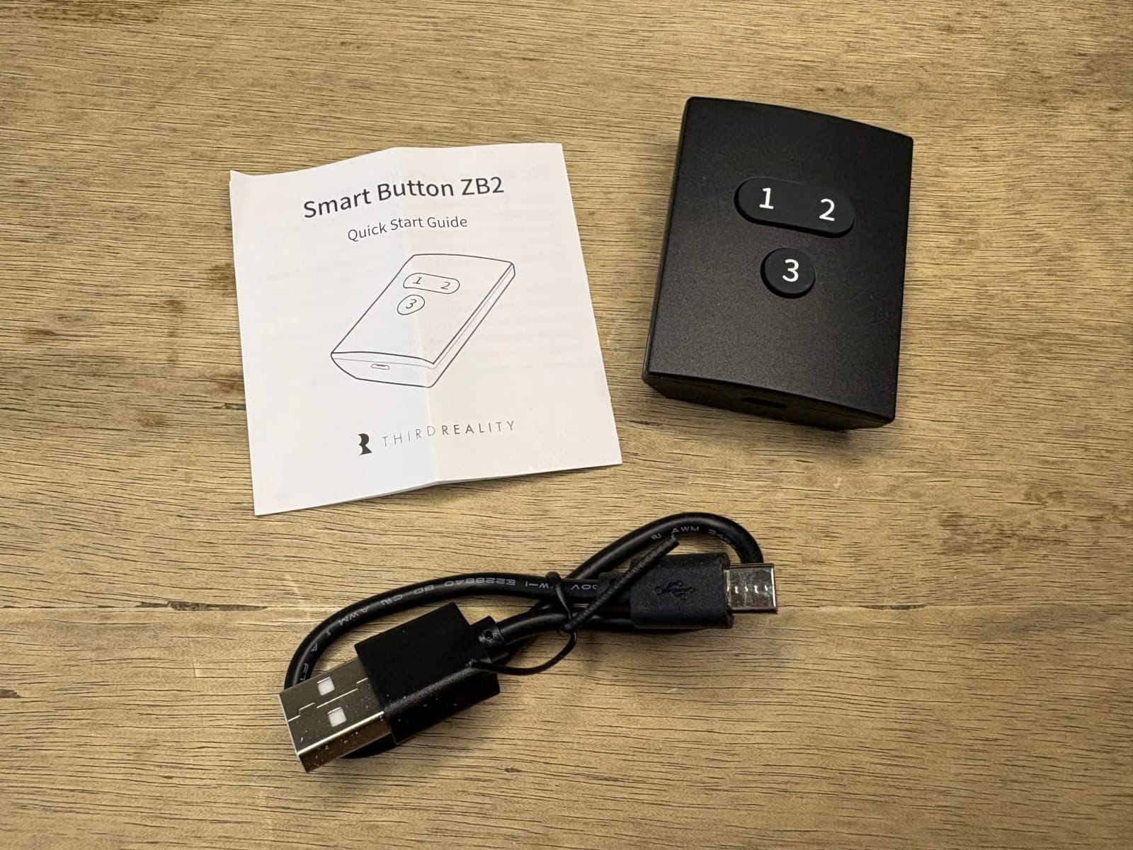 THIRDREALITY ZigBee Smart Button, 3-Way Remote Control, Require Zigbee hub, Work with SmartThings, Aeotec, Hubitat, Home Assistant, Third Reality Hub, Battery Included. customer photo 2