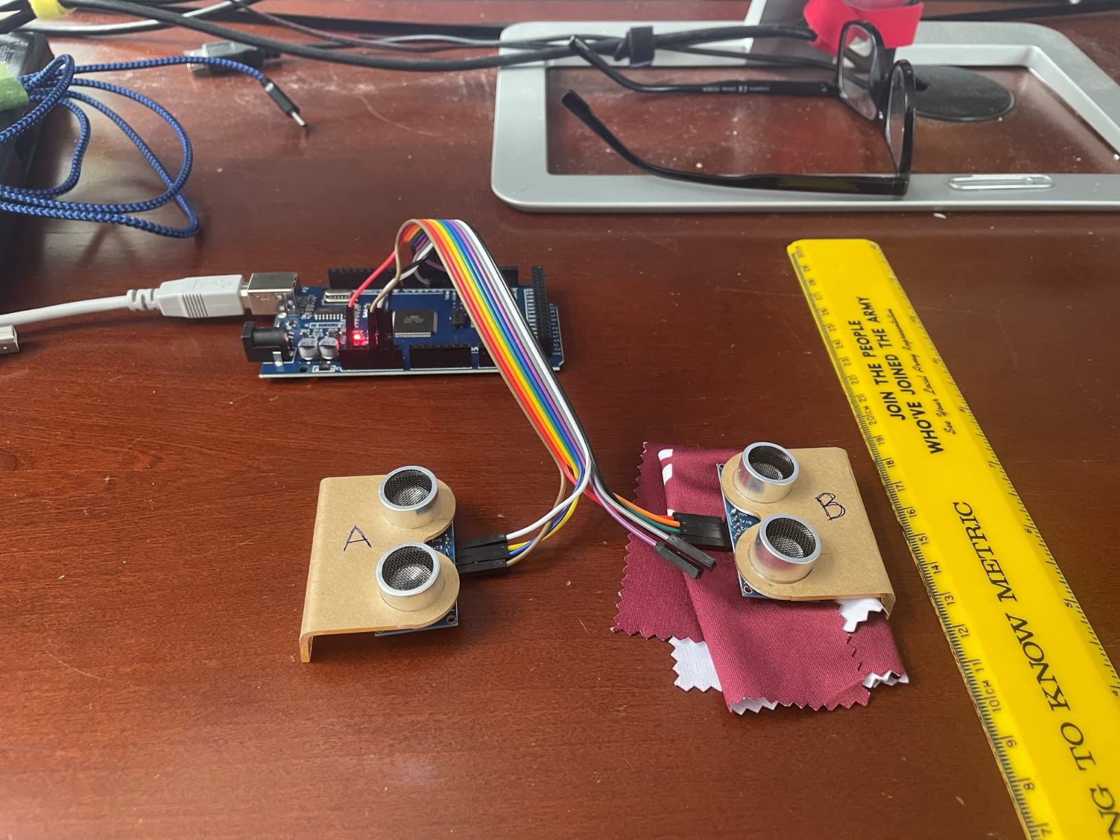 WWZMDiB 2 Pcs HC-SR04 Ultrasonic Sensor Module Compatible with for Arduino R3 MEGA Mega2560 Duemilanove Nano Robot XBee ZigBee (2 Pcs HC-SR04 Ultrasonic Sensor) customer photo 2