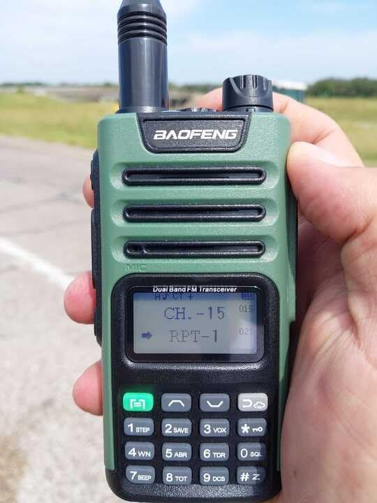 BAOFENG GMRS Radio Handheld Long Range GM-15 Pro 8W Walkie Talkie with Earpiece NOAA Weather Receiver Rechargeable GMRS Repeater Two Way Radio with USB-C Charger for Hunting Survival Gear,2Pack customer photo 1