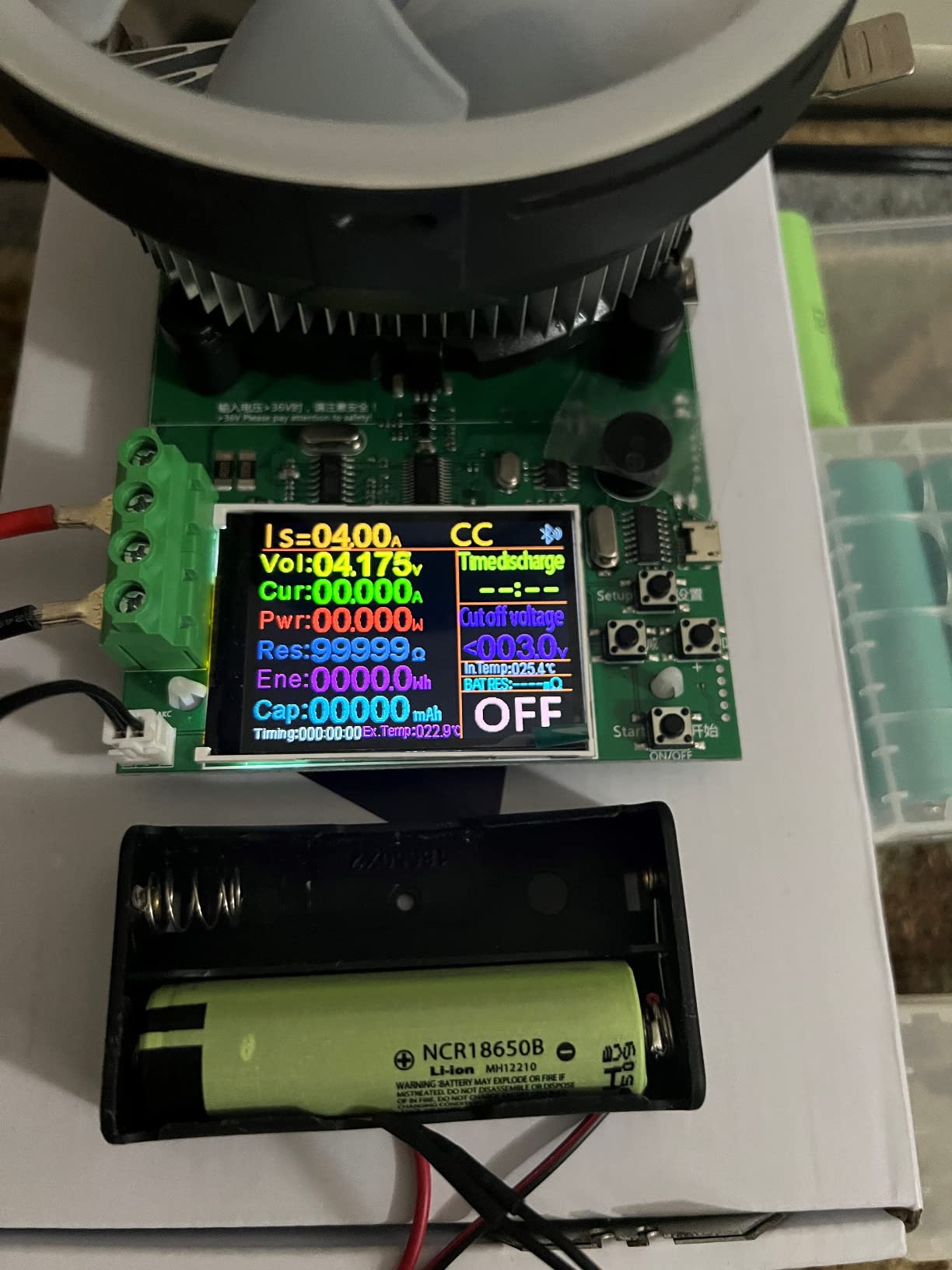 180W DC Electronic Load Tester, USB Load Tester, Lithium Battery Capacity Tester, Color Screen Data Monitoring, Constant Current and Constant Voltage, etc. 4 Working Modes customer photo 2