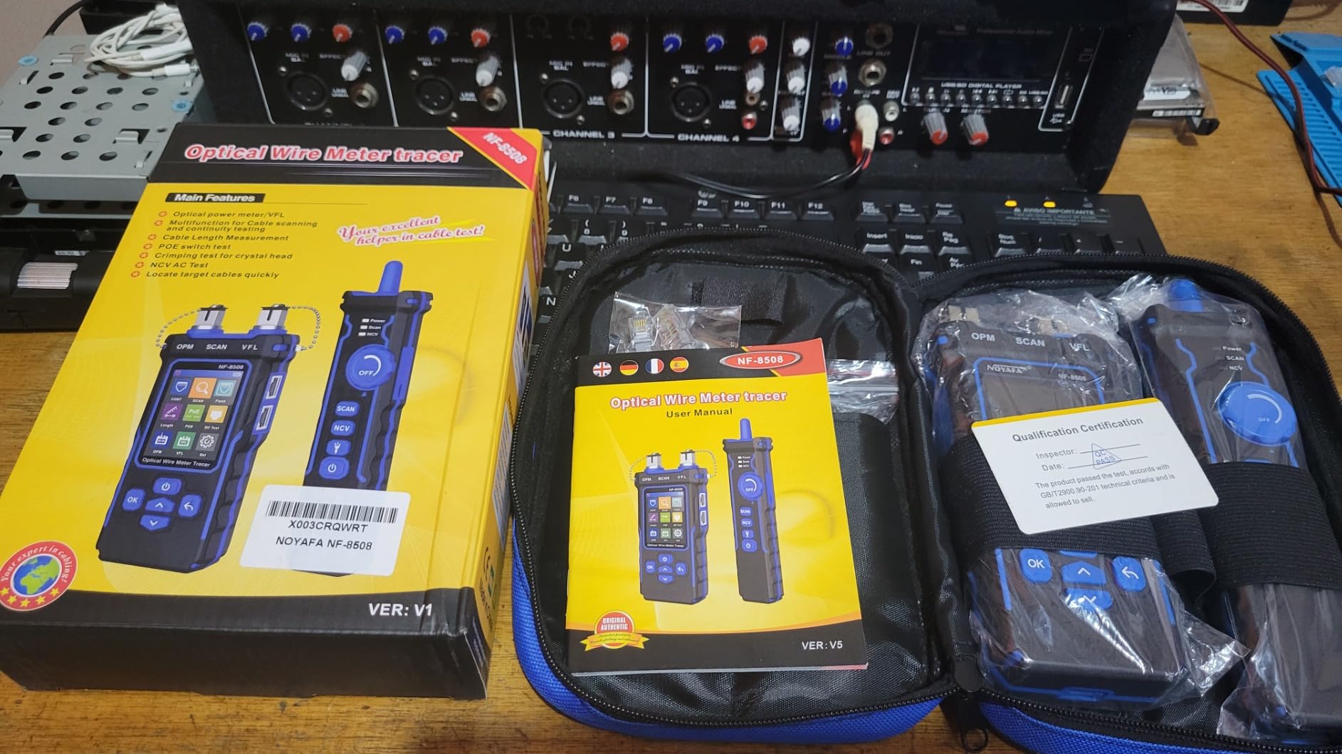 NOYAFA NF-8508 Network Cable Tester with Optical Power Meter customer photo 2