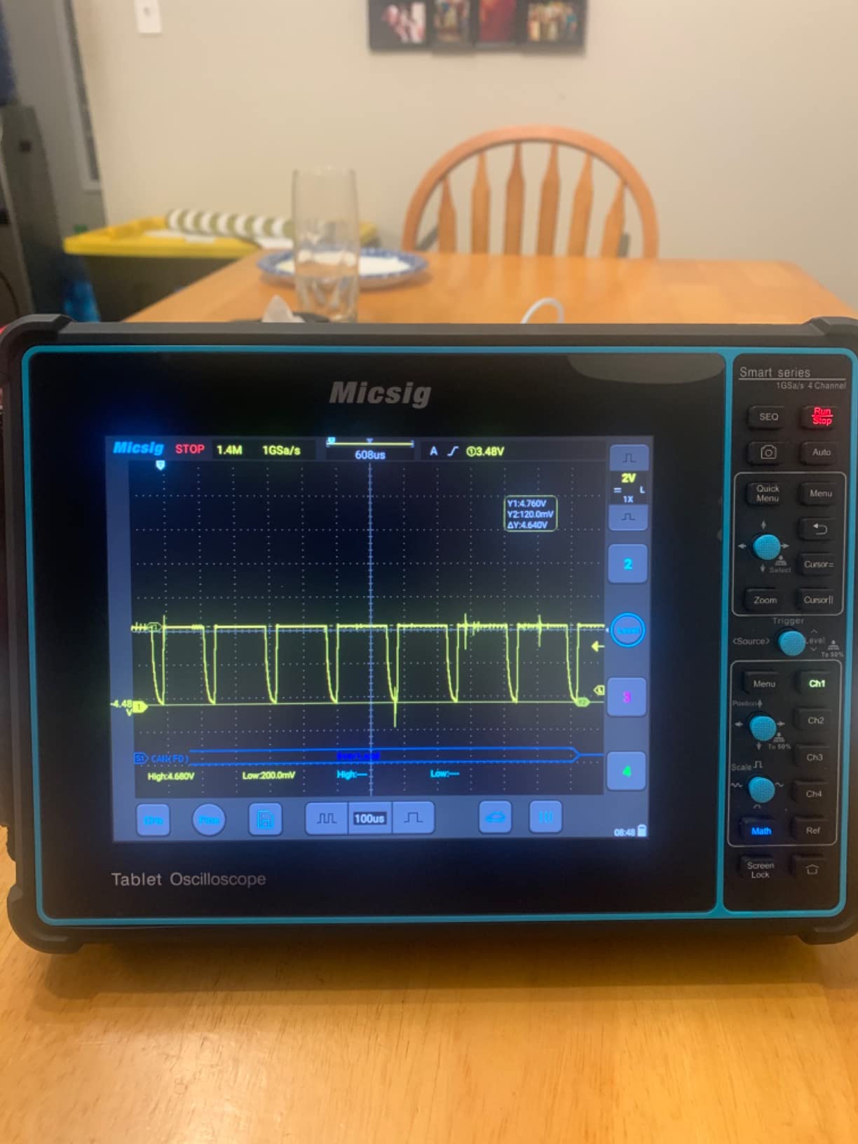 Micsig Oscilloscope SATO1004, Portable Handheld Automotive Oscilloscope customer photo 1