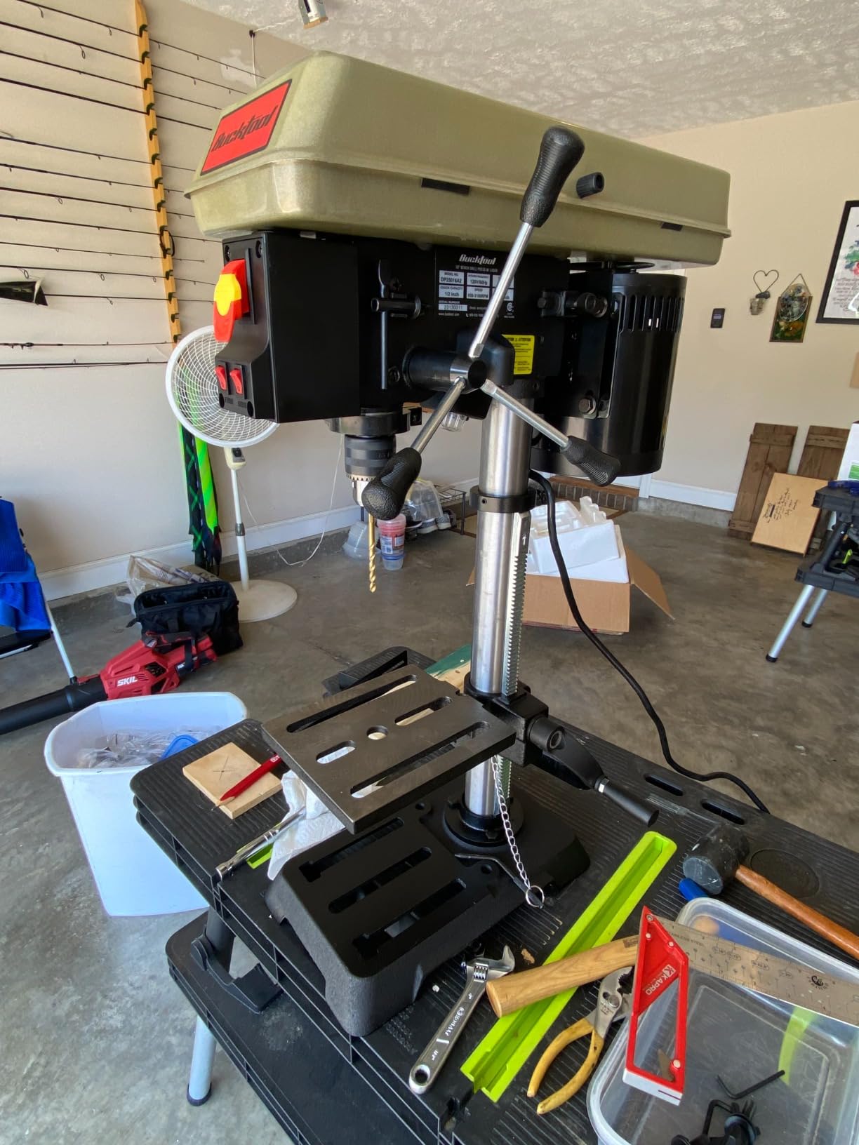 BUCKTOOL 10-Inch Drill Press 6.2 Amp 3/4 HP Bench Drill Press customer photo 2