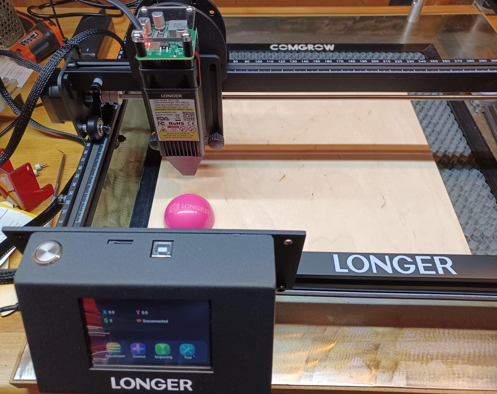 Longer New Upgrade RAY5 Laser Engraver Cutter,Working Area 15.75
