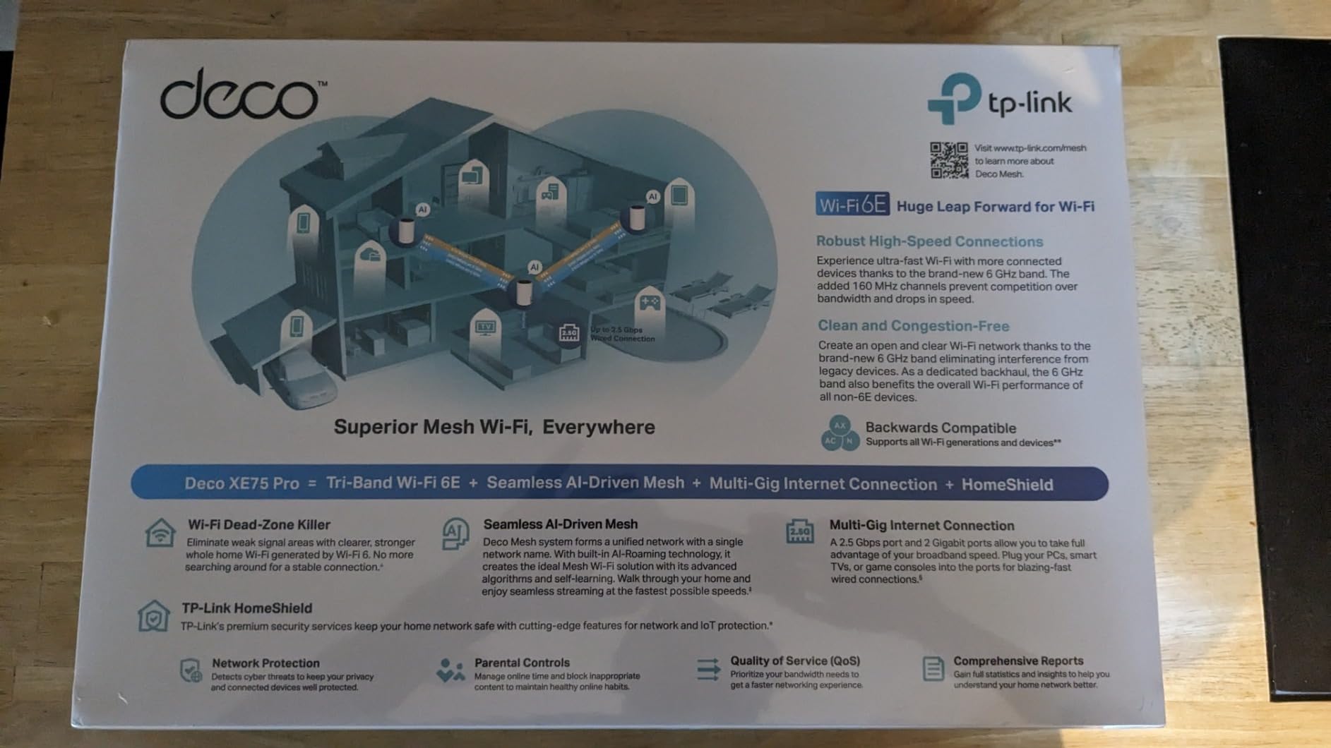 TP-Link Deco XE75 Pro AXE5400 Tri-Band WiFi 6E Mesh System (2-Pack) customer photo 1