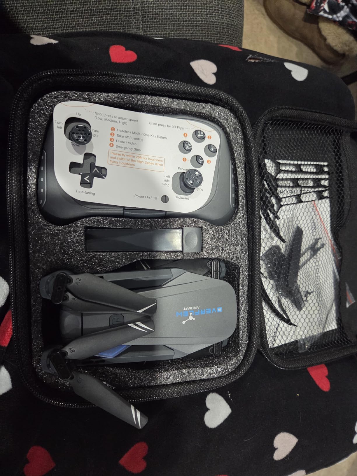 Drone with 1080P Camera for Beginners and Adults, Foldable Remote Control Quadcopter with Voice Control, Gestures Selfie, Altitude Hold, One Key Start, 3D Flips, 2 Batteries, Toy for Beginners customer photo 2