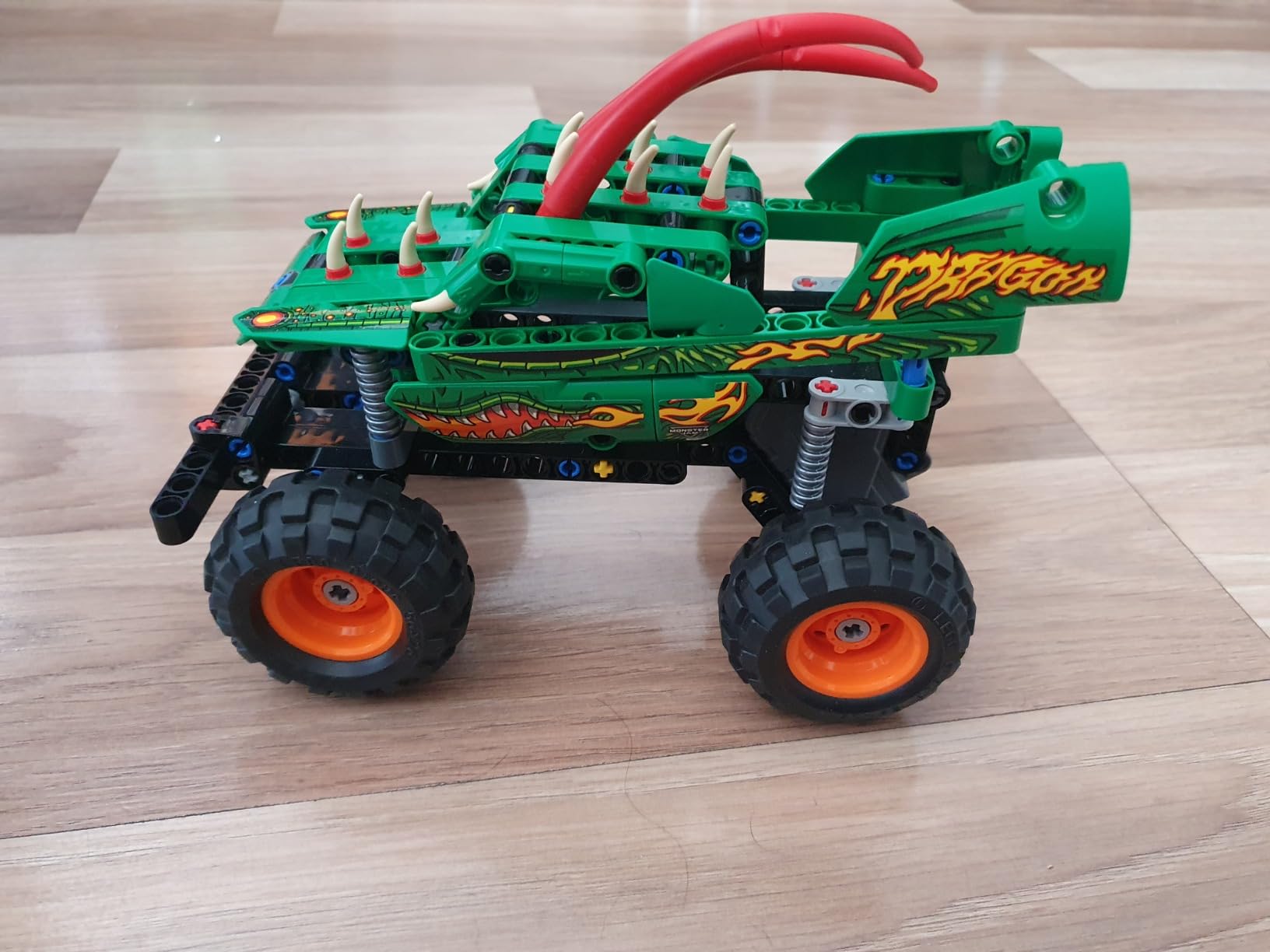 LEGO Technic Monster Jam Dragon Monster Truck Toy for Boys and Girls, 2in1 Racing Pull Back Car Toys for Off Road Stunts, Kids Birthday Gift Idea, Great Activity for Kids, 42149 customer photo 1