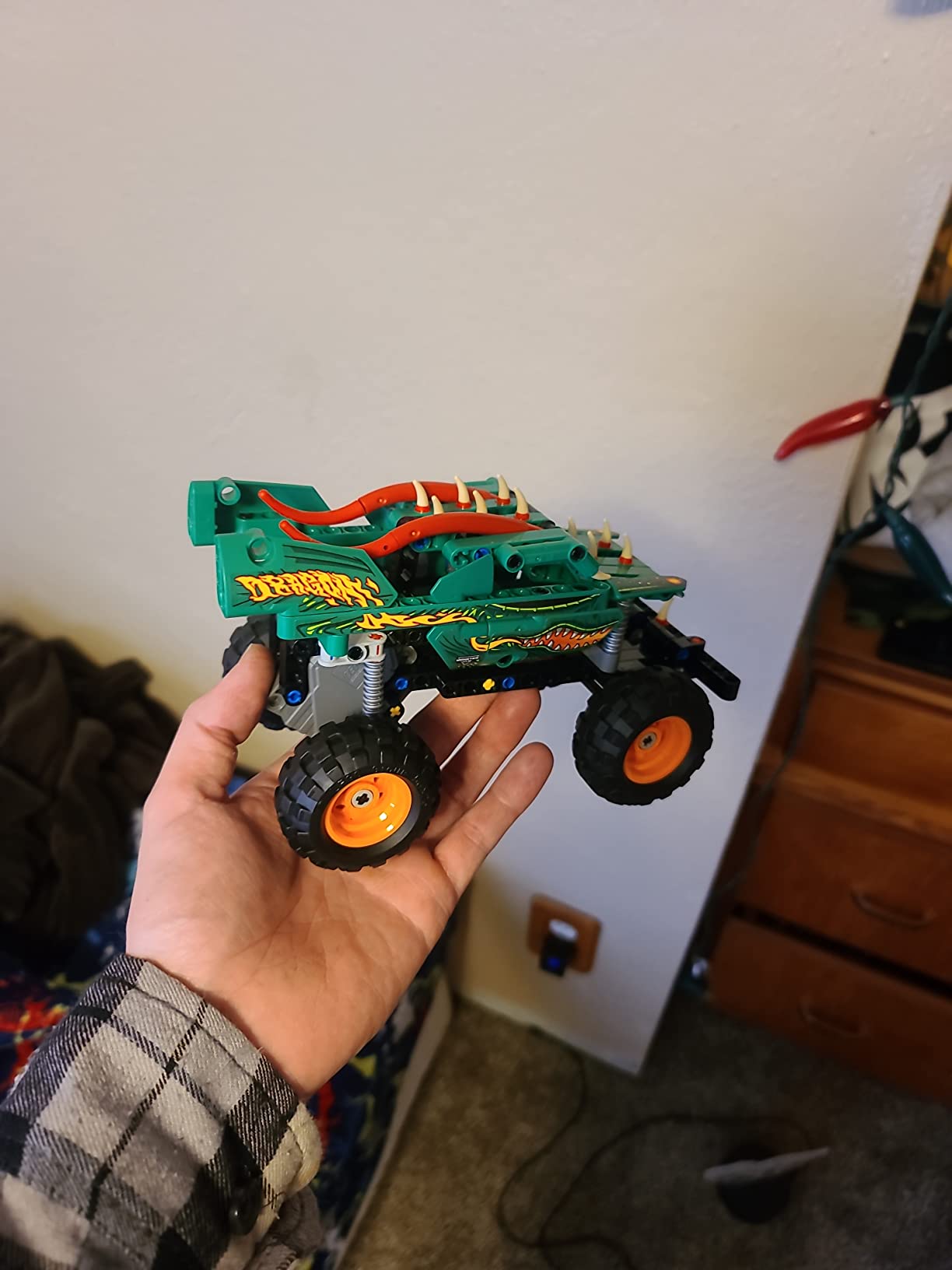 LEGO Technic Monster Jam Dragon Monster Truck Toy for Boys and Girls, 2in1 Racing Pull Back Car Toys for Off Road Stunts, Kids Birthday Gift Idea, Great Activity for Kids, 42149 customer photo 2