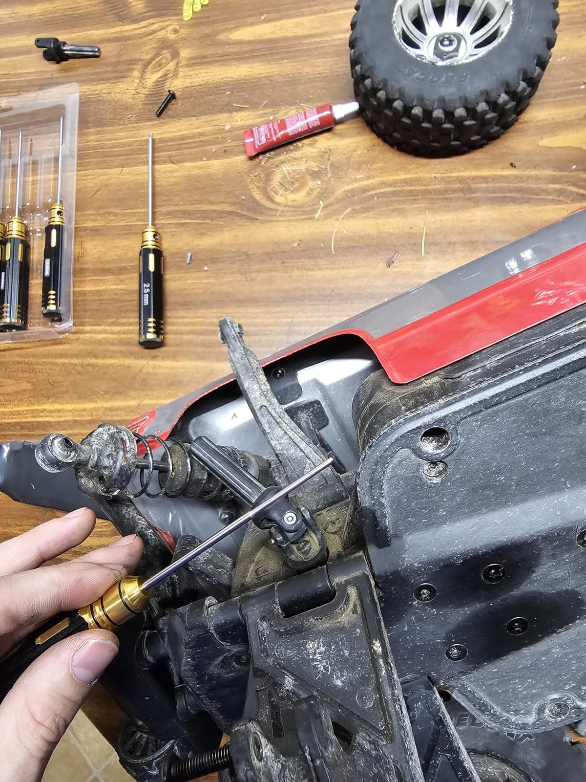 INJORA 7PCS 0.9 1.27 1.3 1.5 2.0 2.5 3.0mm HSS Steel Hex Screwdriver customer photo 1
