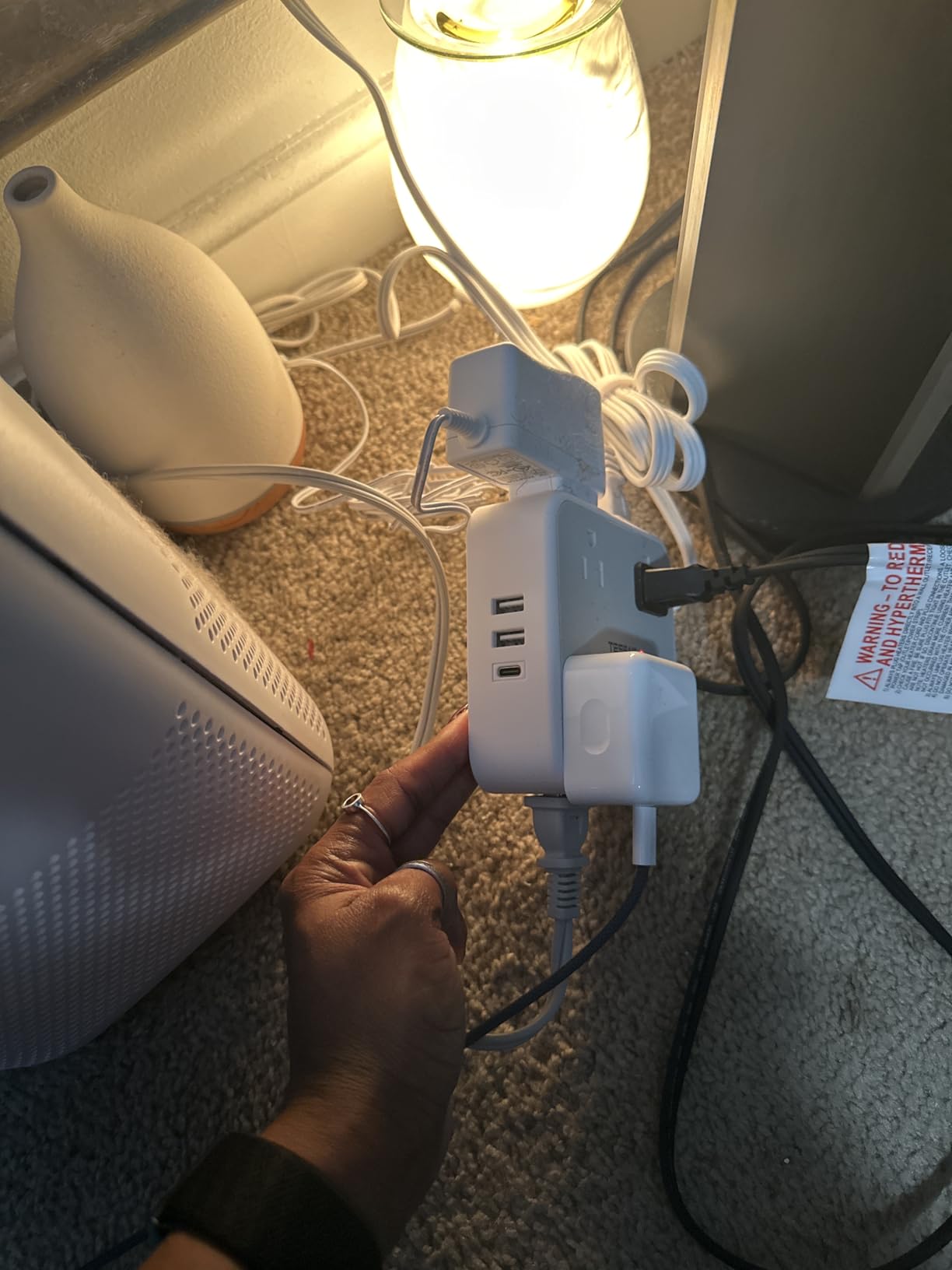 TESSAN Surge Protector Power Strip with 900J Surge Protection, 5 Ft, Grey customer photo 2