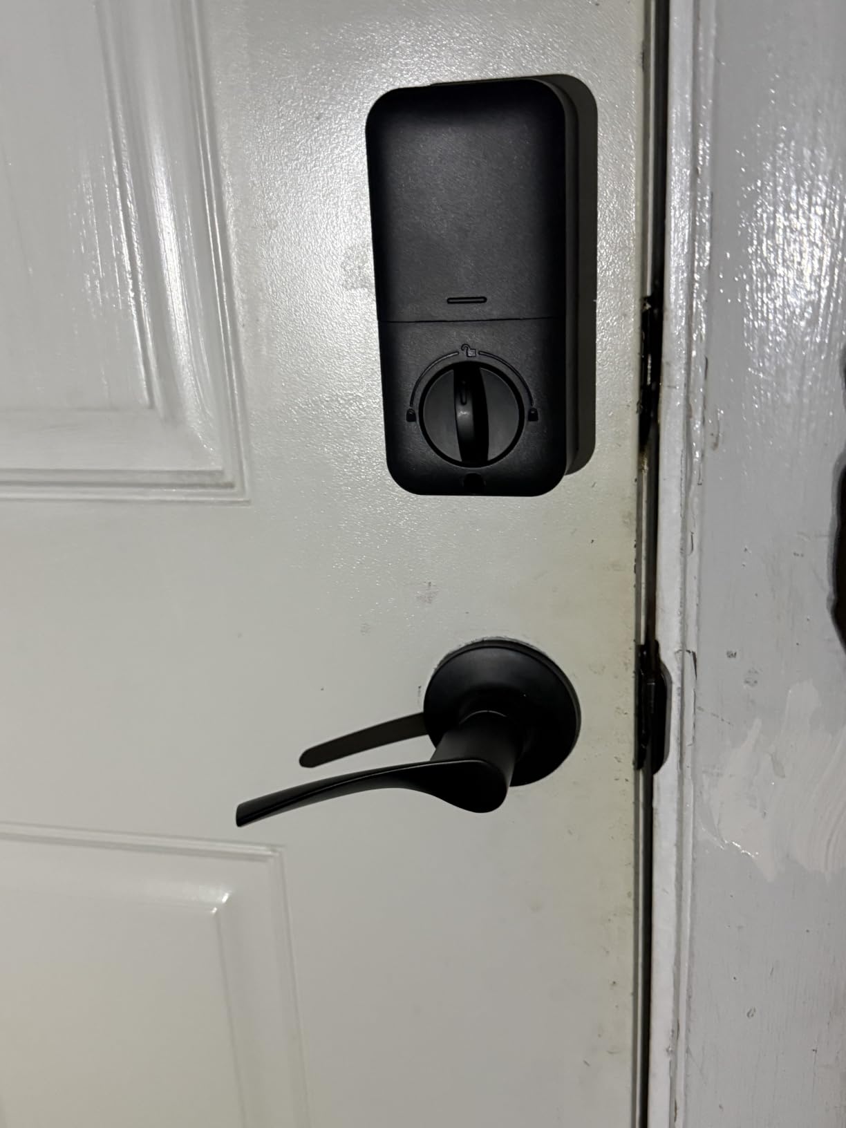 Veise KS02B Fingerprint Door Lock with 2 Lever Handles, Matte Black customer photo 1
