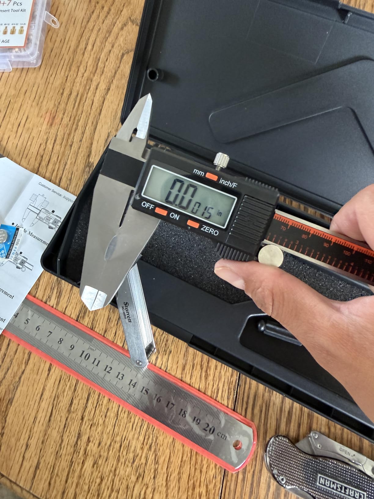 HARDELL Digital Caliper 6 Inch, Caliper Measuring Tool with Large LCD customer photo 2