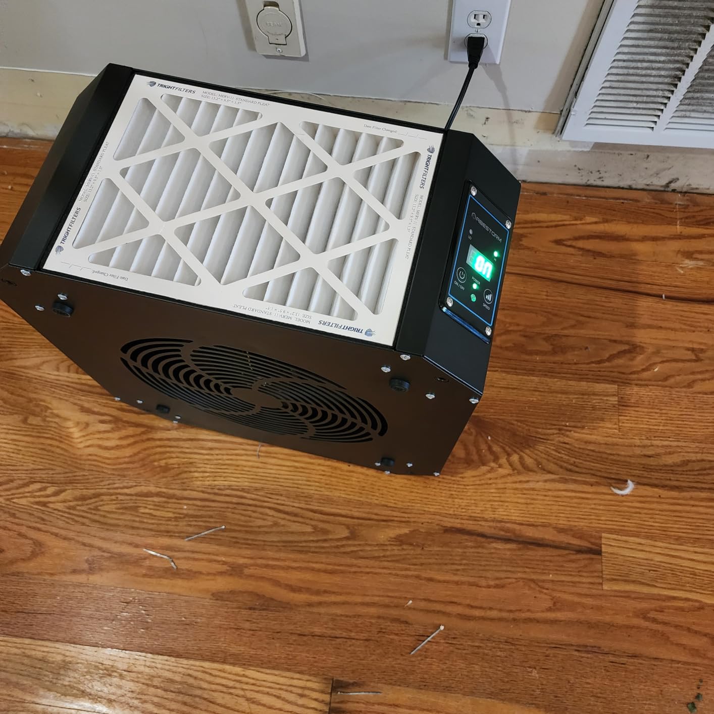 ABESTORM 360 Degree Intake Air Filtration System Woodworking 1350 CFM Hanging Air Filter with Strong Vortex Fan for Wood Workshop, Garage, Shop Dust Collectors, Up to 1700 sq. ft, DecDust 1350 customer photo 2