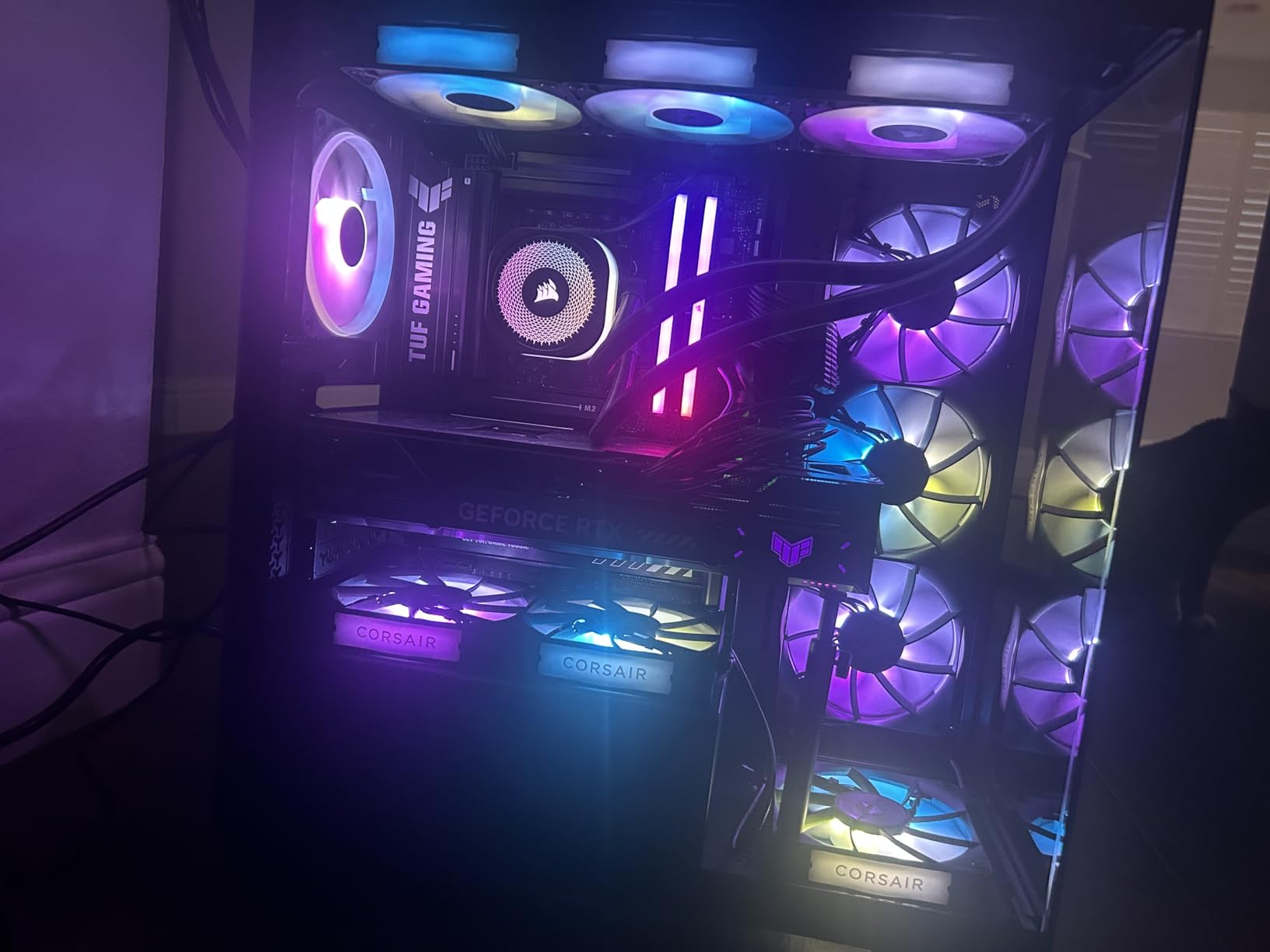 CORSAIR Vengeance RGB DDR5 RAM 32GB (2x16GB) Up to 6000MHz CL30-36-36-76 1.40V AMD EXPO Intel XMP Desktop Computer Memory - Gray (CMH32GX5M2B6000Z30K) customer photo 2