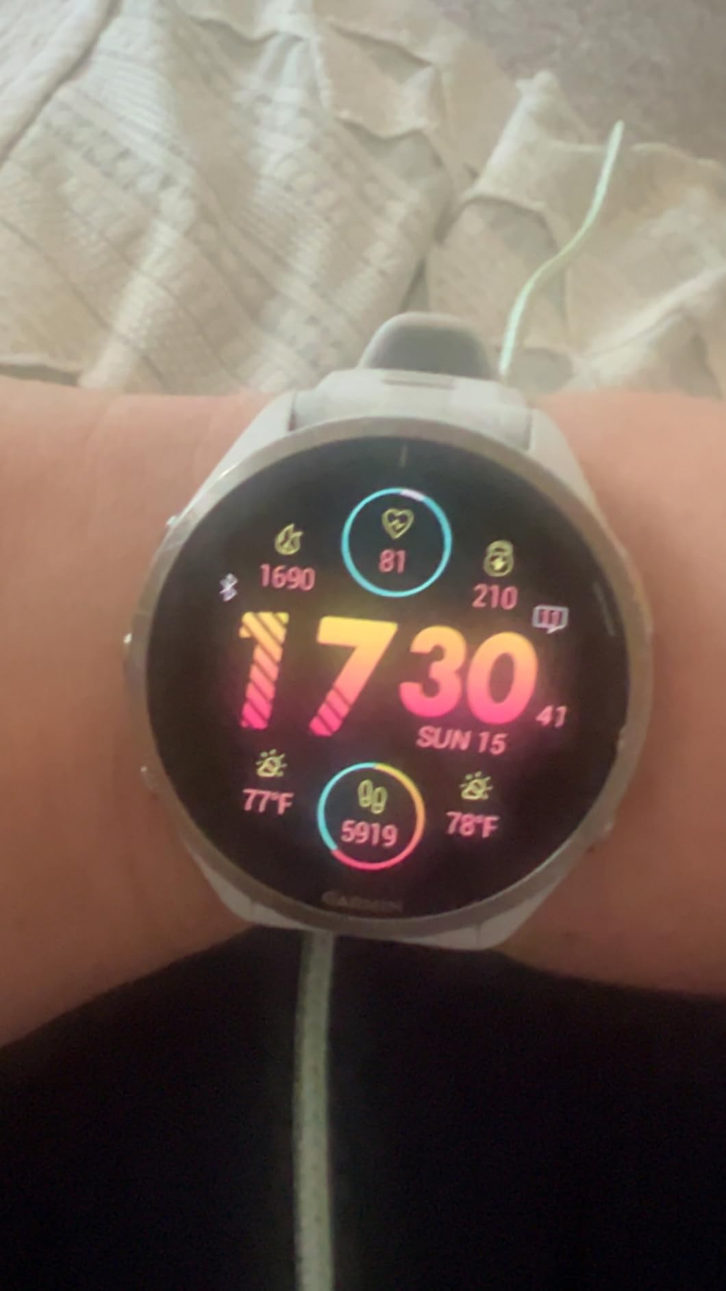 Garmin Forerunner® 965, Running Smartwatch, 47mm, Black/Powder Gray customer photo 2
