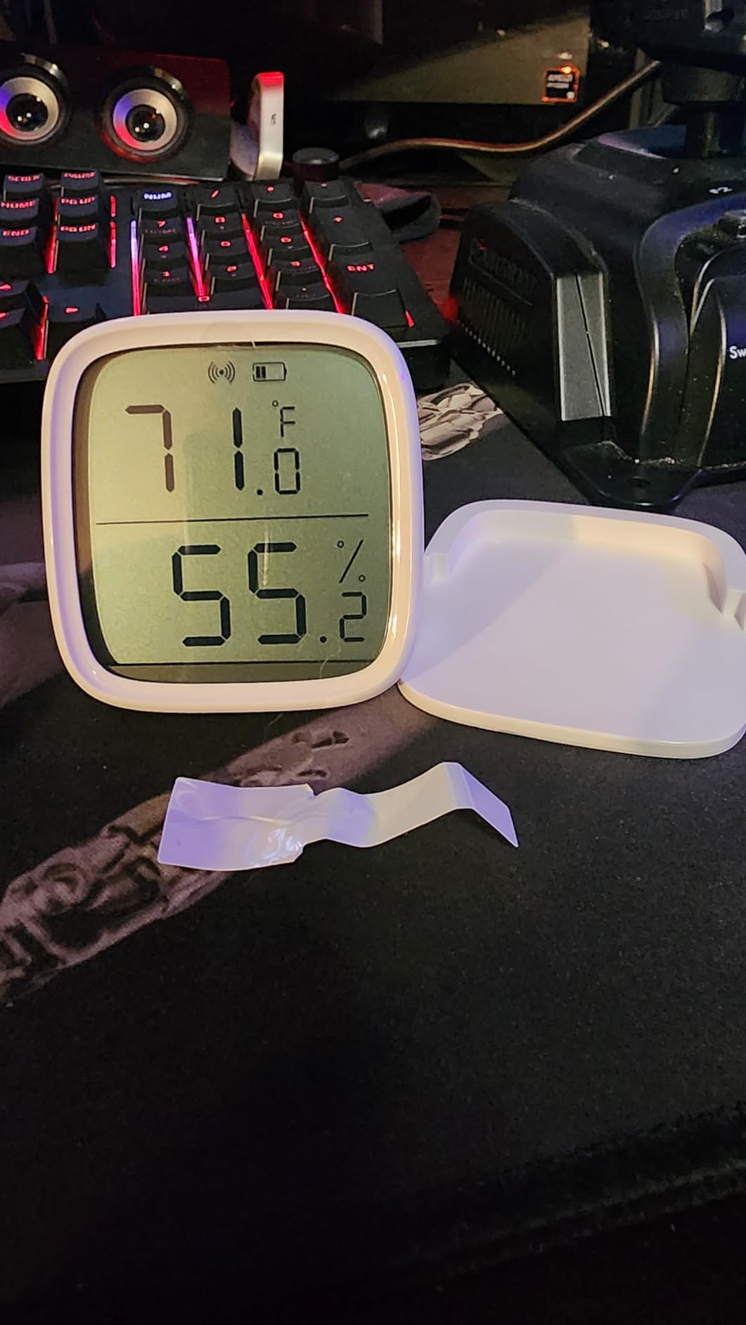 SONOFF Zigbee Indoor Temperature Humidity Sensor, SNZB-02D LCD Zigbee Thermometer Hygrometer, Works with Alexa & Google Home for Remote Monitoring and Home Automation, ZigBee 3.0 Hub Required, 1-Pack customer photo 1