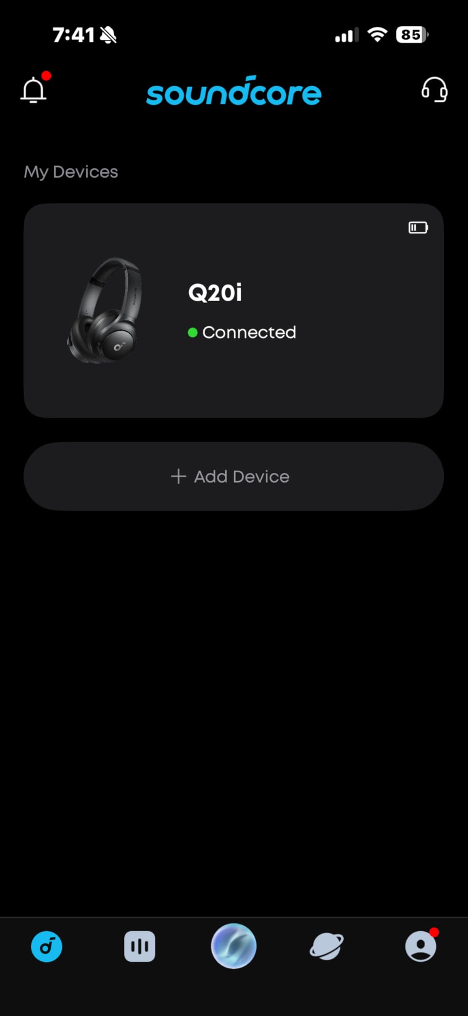 Soundcore by Anker Q20i Hybrid Active Noise Cancelling Headphones, Black customer photo 2