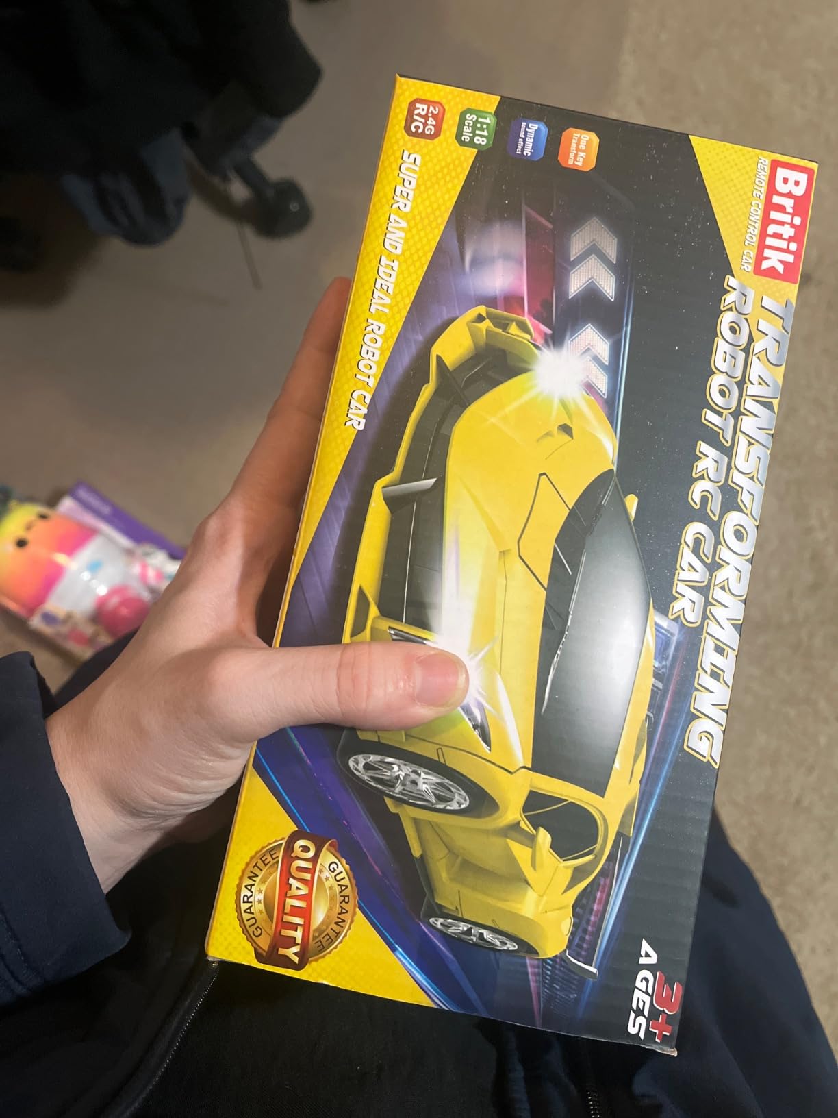 Transform Remote Control Car Toys for Boys 4-6, Drift RC Car Yellow customer photo 1