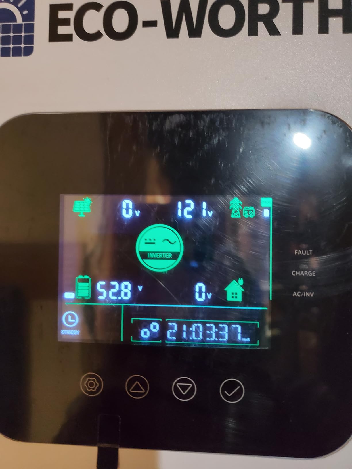 ECO-WORTHY UL1741 5000W 48V Solar Inverter Charger, 48V DC to 120V AC,Inversor Solar Built in 100A MPPT Solar Charge Controller,40A AC Charger,Work with Lead Acid/LiFePO4,Home Backup customer photo 1