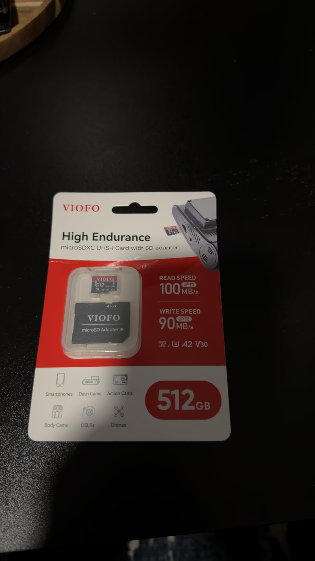 VIOFO 256GB Industrial Grade High Endurance microSDXC Card for Dash Cam customer photo 1