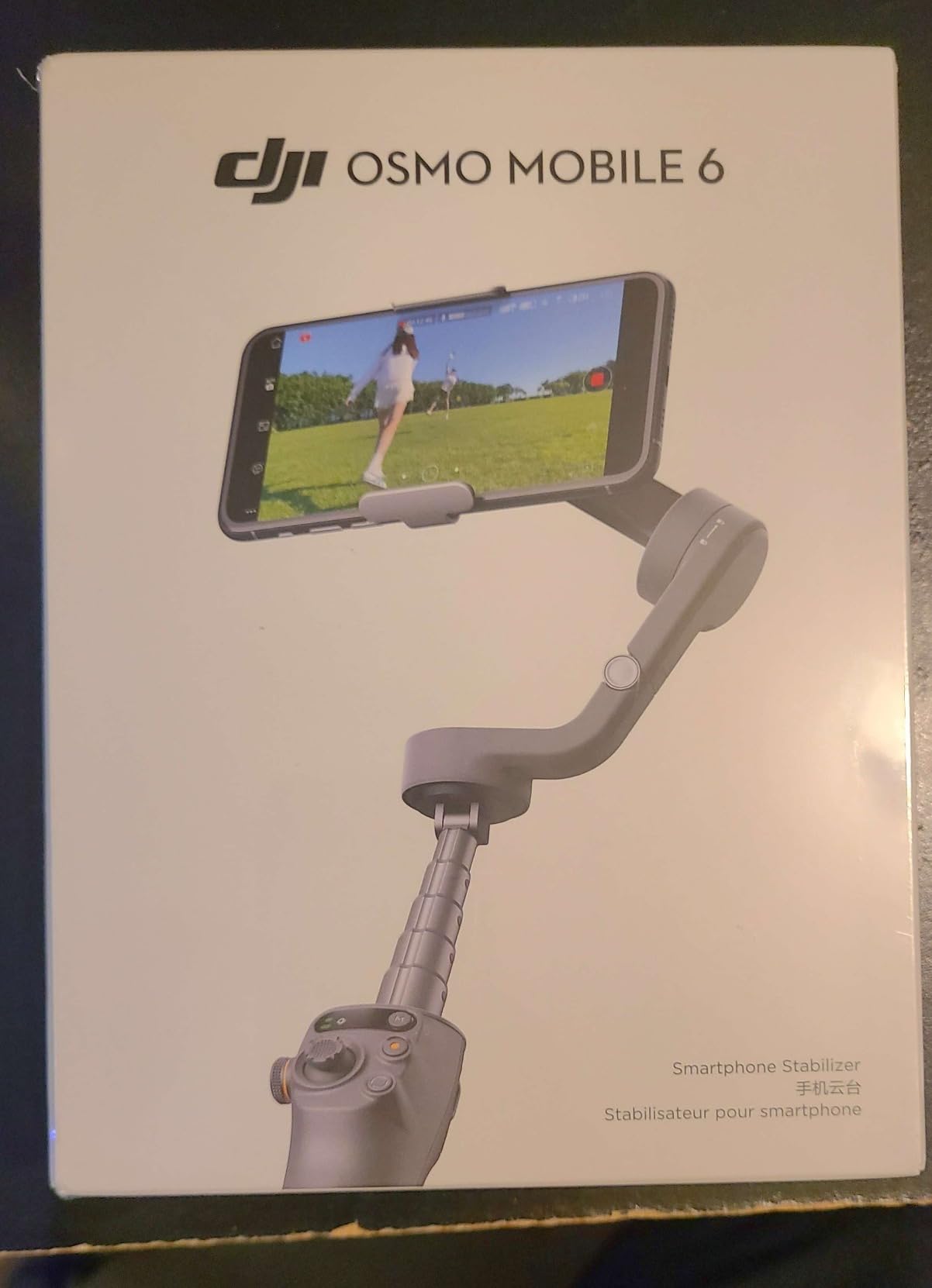 DJI Osmo Mobile 6, 3-Axis Phone Gimbal, Object Tracking, Built-in Extension Rod, Portable and Foldable, Gimbal Stabilizer for iPhone, Android, YouTube TikTok Video, Platinum Gray customer photo 1