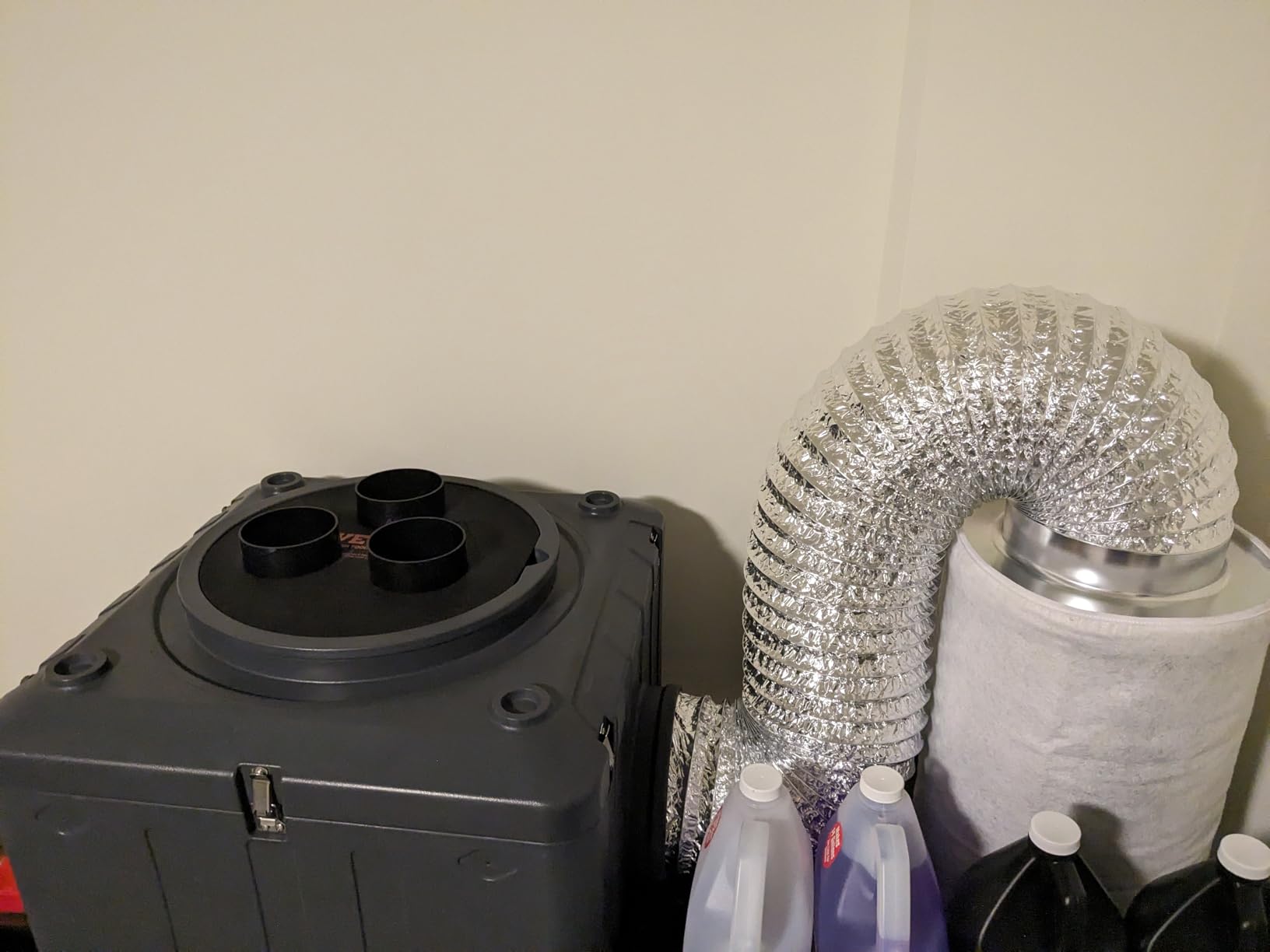 VEVOR Air Scrubber 550 CFM 3-Stage Filtration Stackable Negative Machine customer photo 2