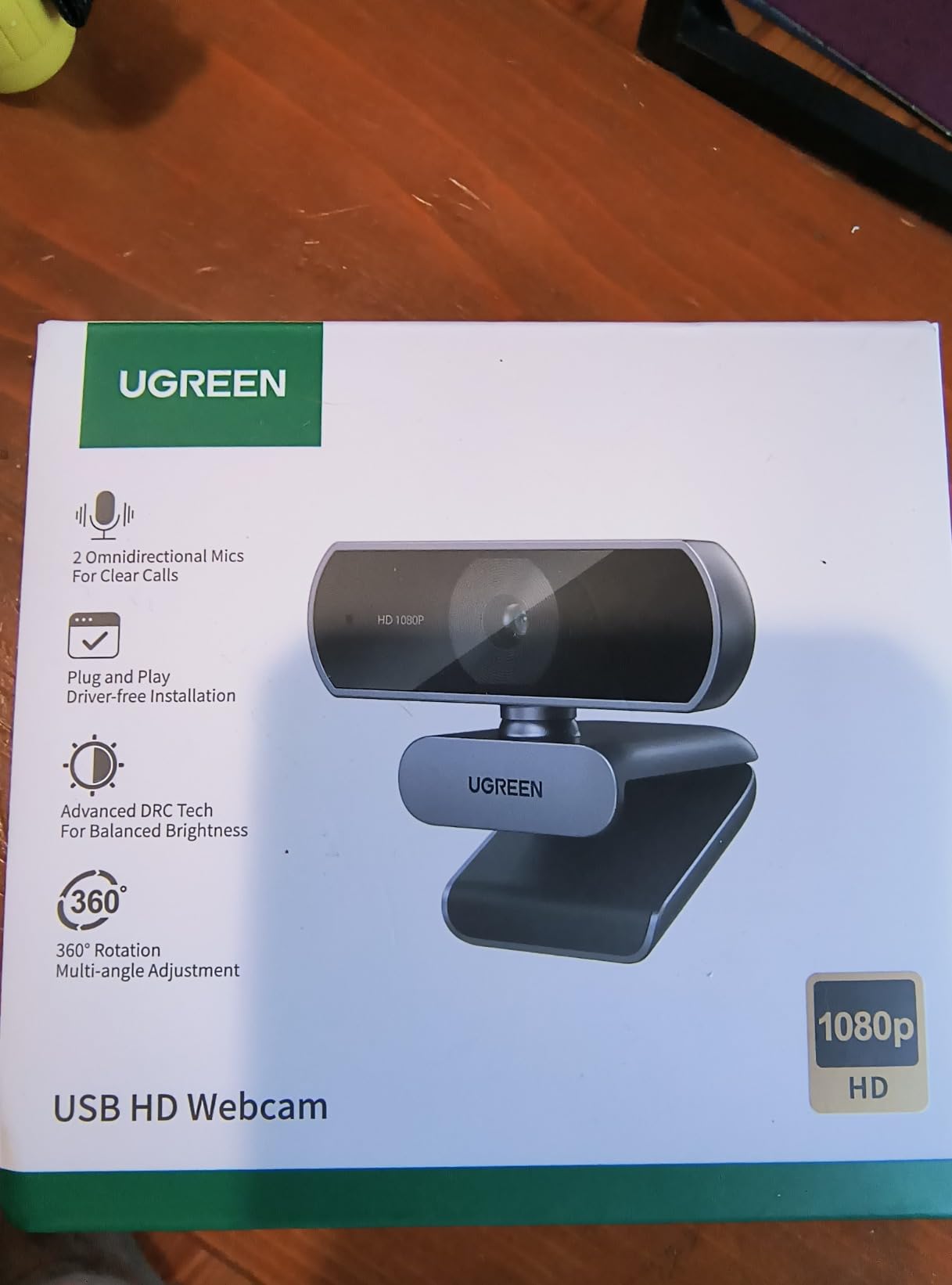 UGREEN Webcam for PC Ultra HD 1080P Computer Webcam with Microphone customer photo 2