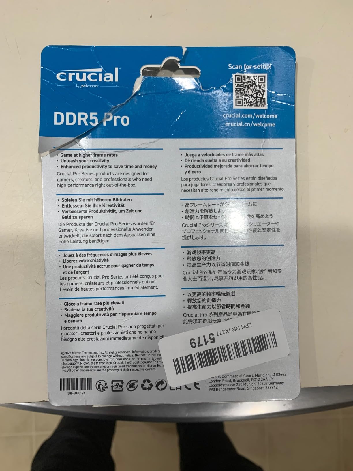 Crucial Pro 64GB DDR5 RAM Kit (2x32GB), 5600MHz (or 5200MHz or 4800MHz) Desktop Memory UDIMM 288-pin, Compatible with 13th Gen Intel Core and AMD Ryzen 7000 - CP2K32G56C46U5 customer photo 1