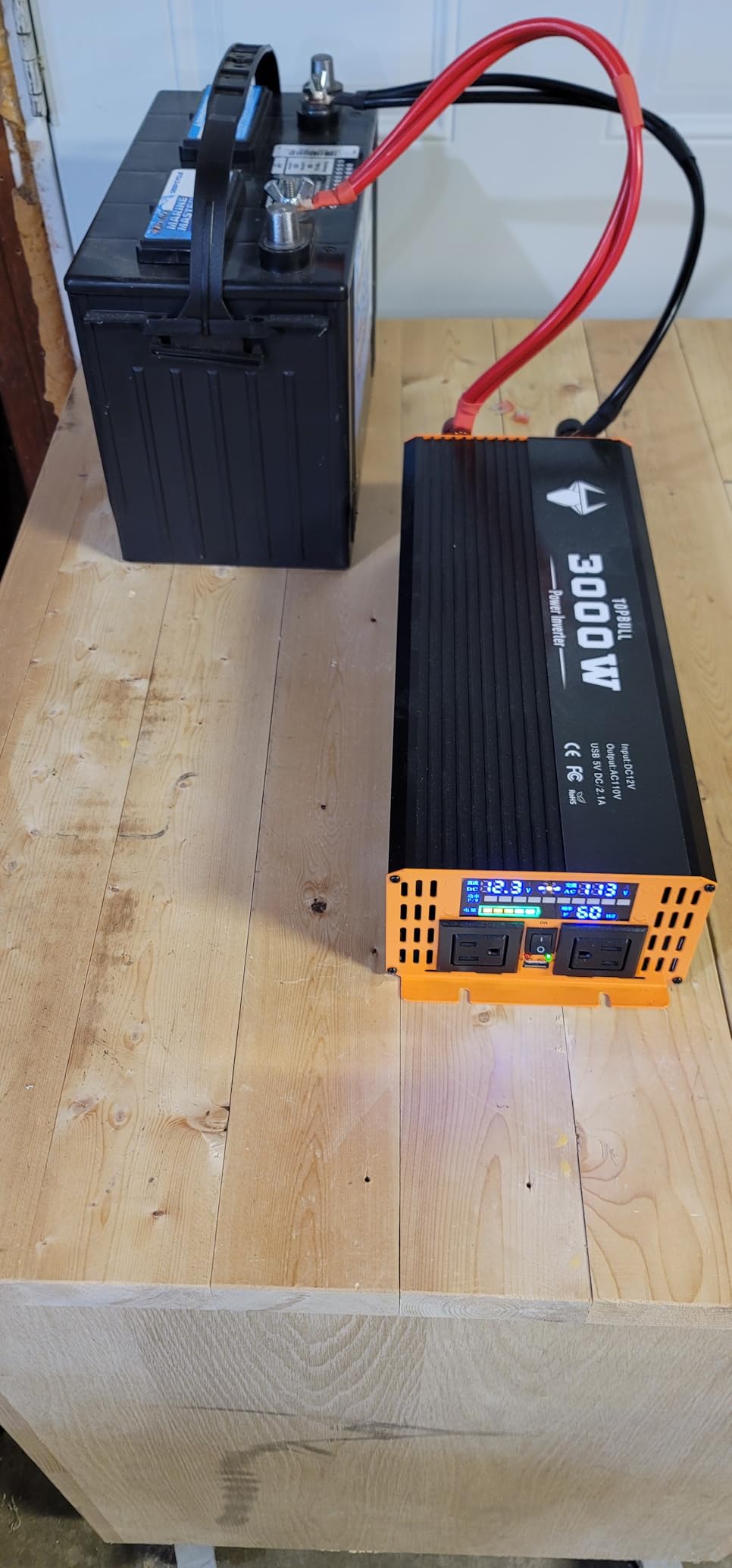 3000 Watt Power Inverter, Car/Home 12V DC to 110V/120V AC Car Converter customer photo 2